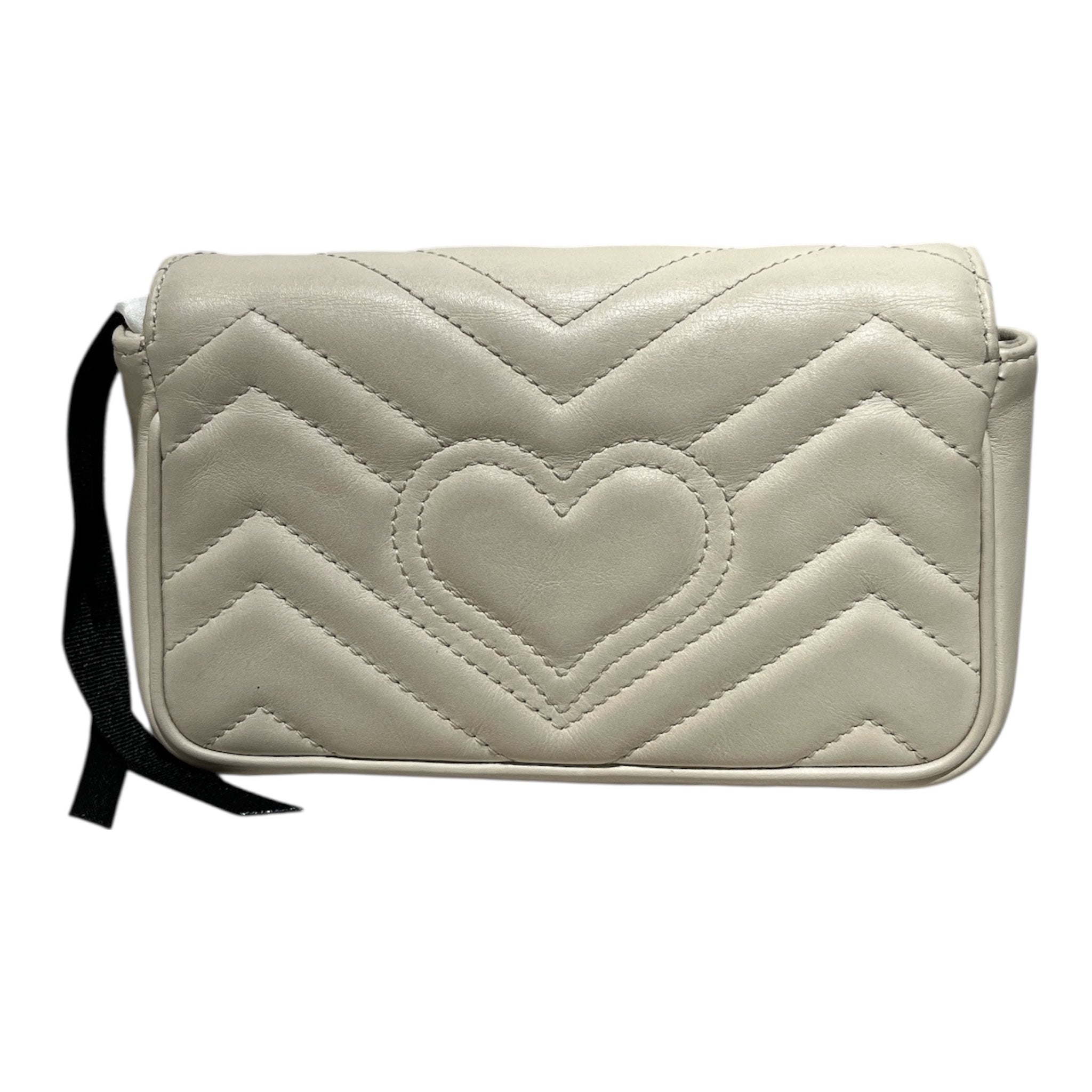 GUCCI/Cross Body Bag/Leather/WHT/MARMOT MINI view 2