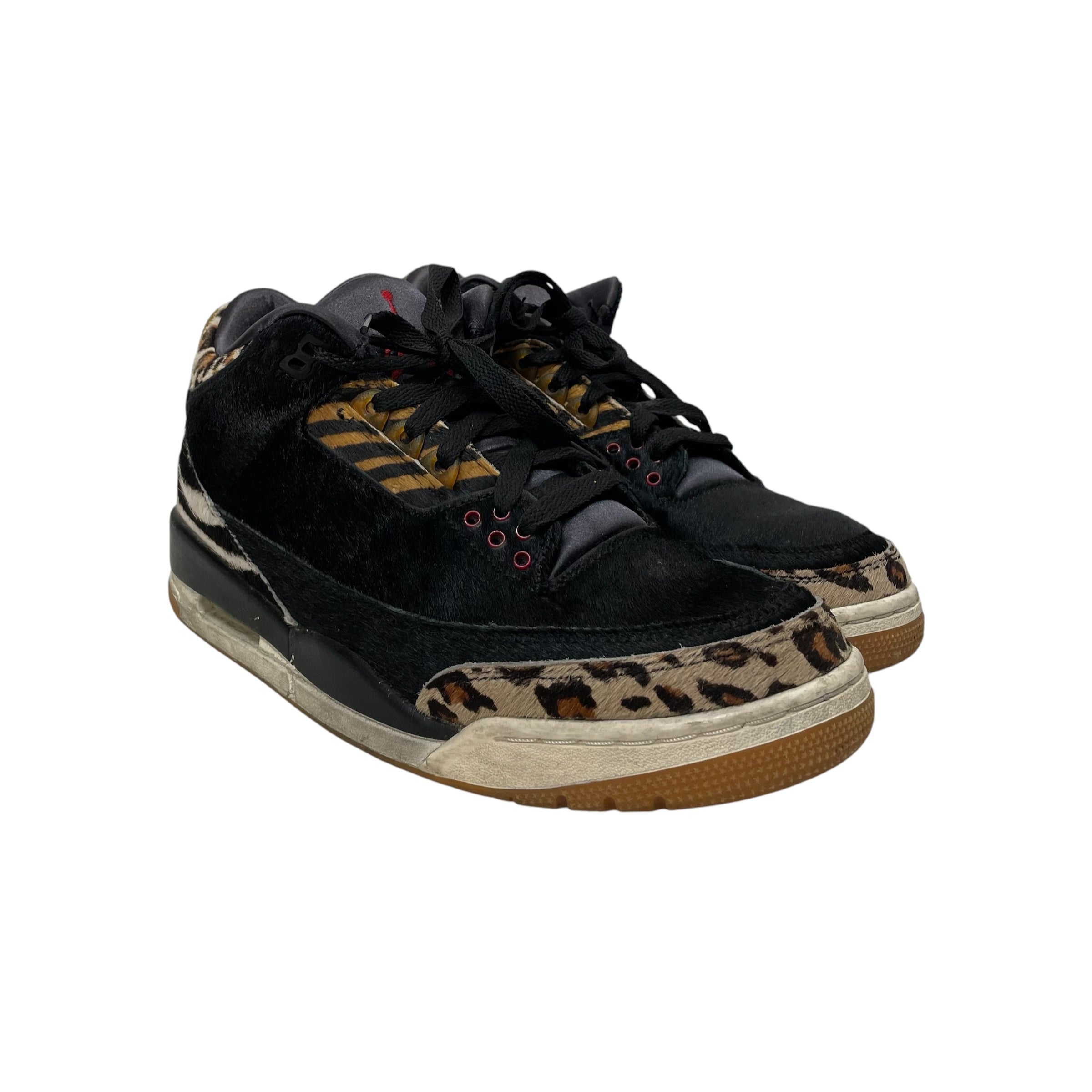 NIKE/Hi-Sneakers/US 8.5/Animal Pattern/Cotton/BRW/jordan 3 animal instinct view 1