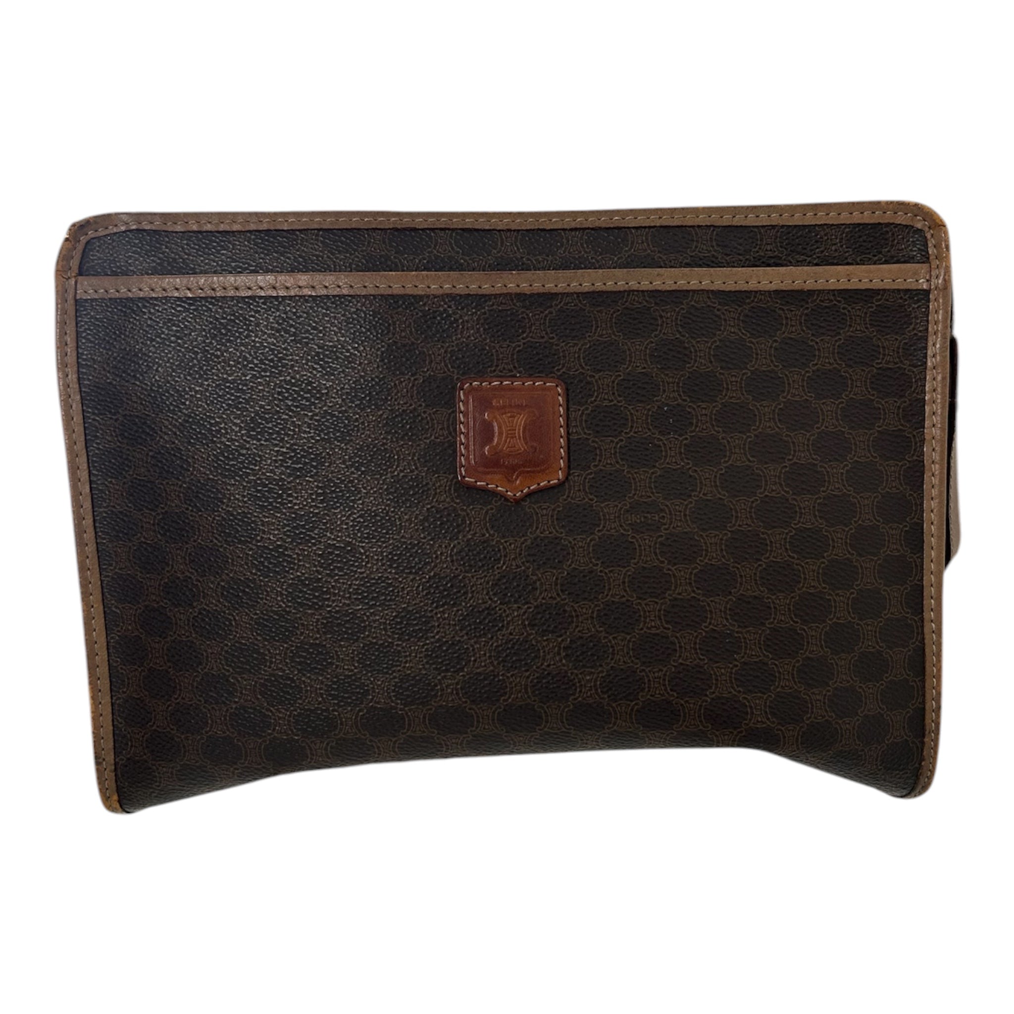 CELINE/Clutch Bag/Monogram/Leather/CML/2 POCKET CLUTCH view 1