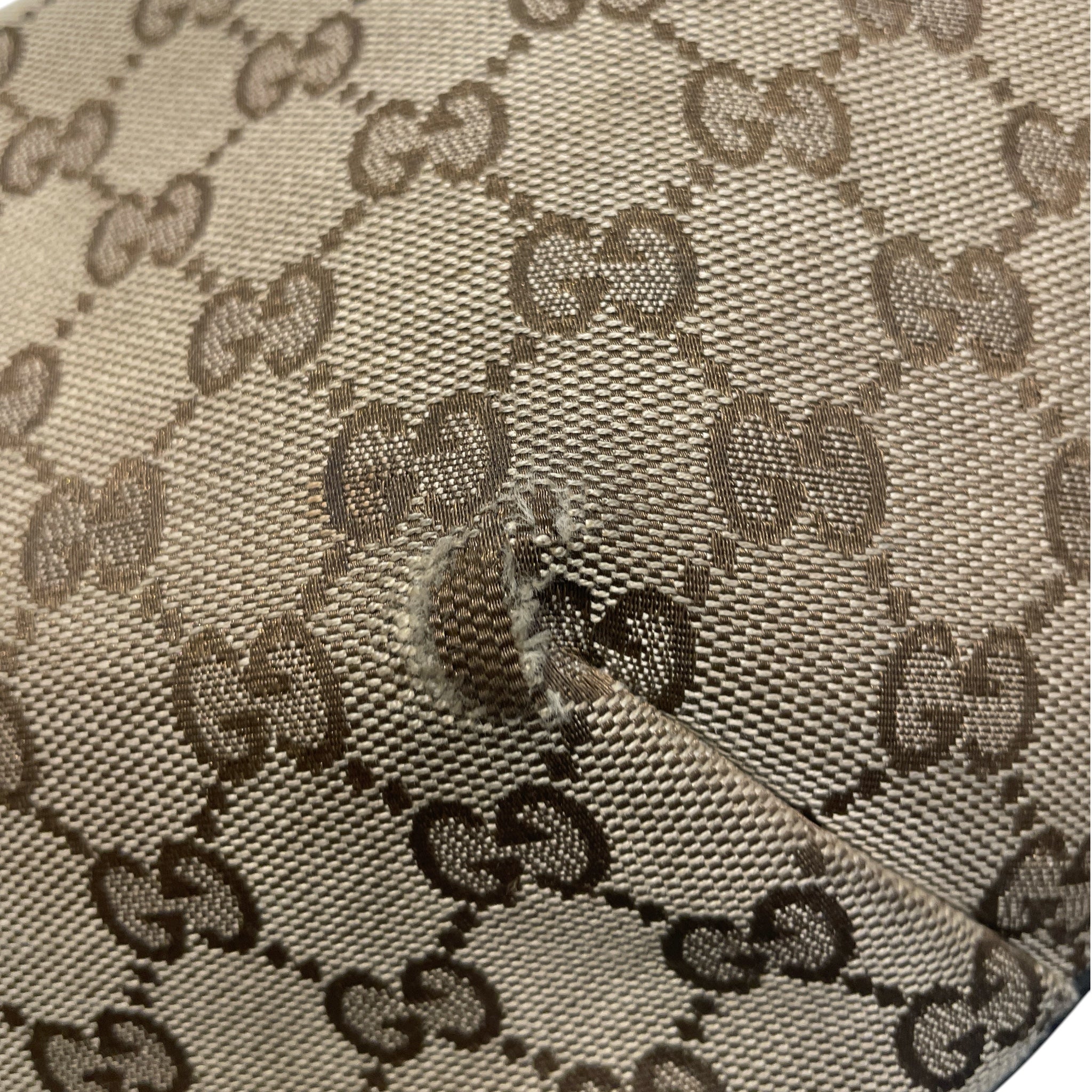 GUCCI/Hand Bag/Monogram/Cotton/BEG/HALF MOON view 6