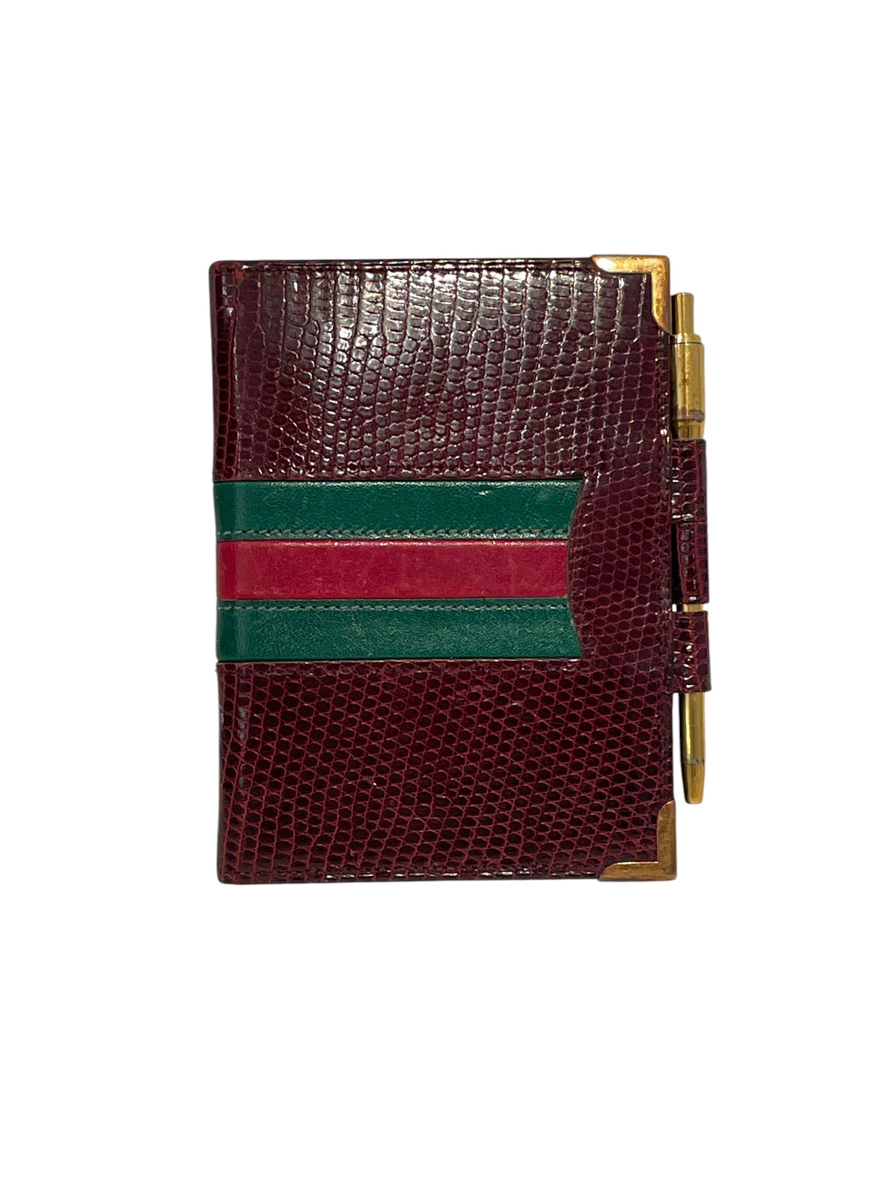 GUCCI/Planner Cover/Leather/BRW/L's/Gold Pen Lock view 1