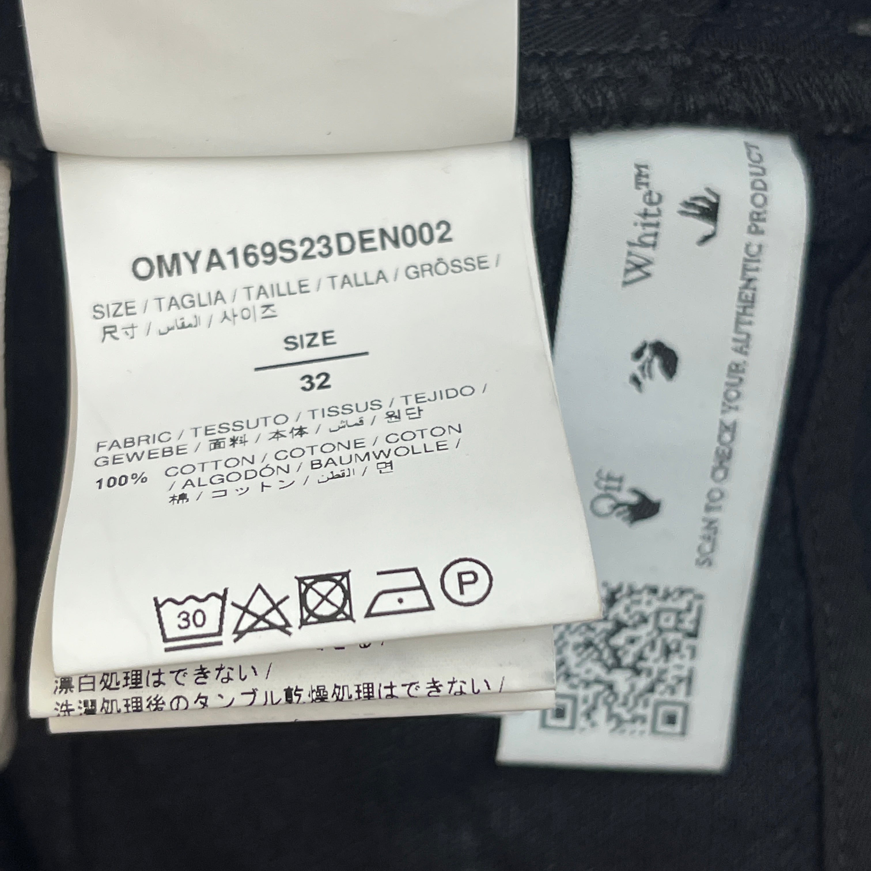 OFF-WHITE/Pants/32/Denim/BLK/ view 8