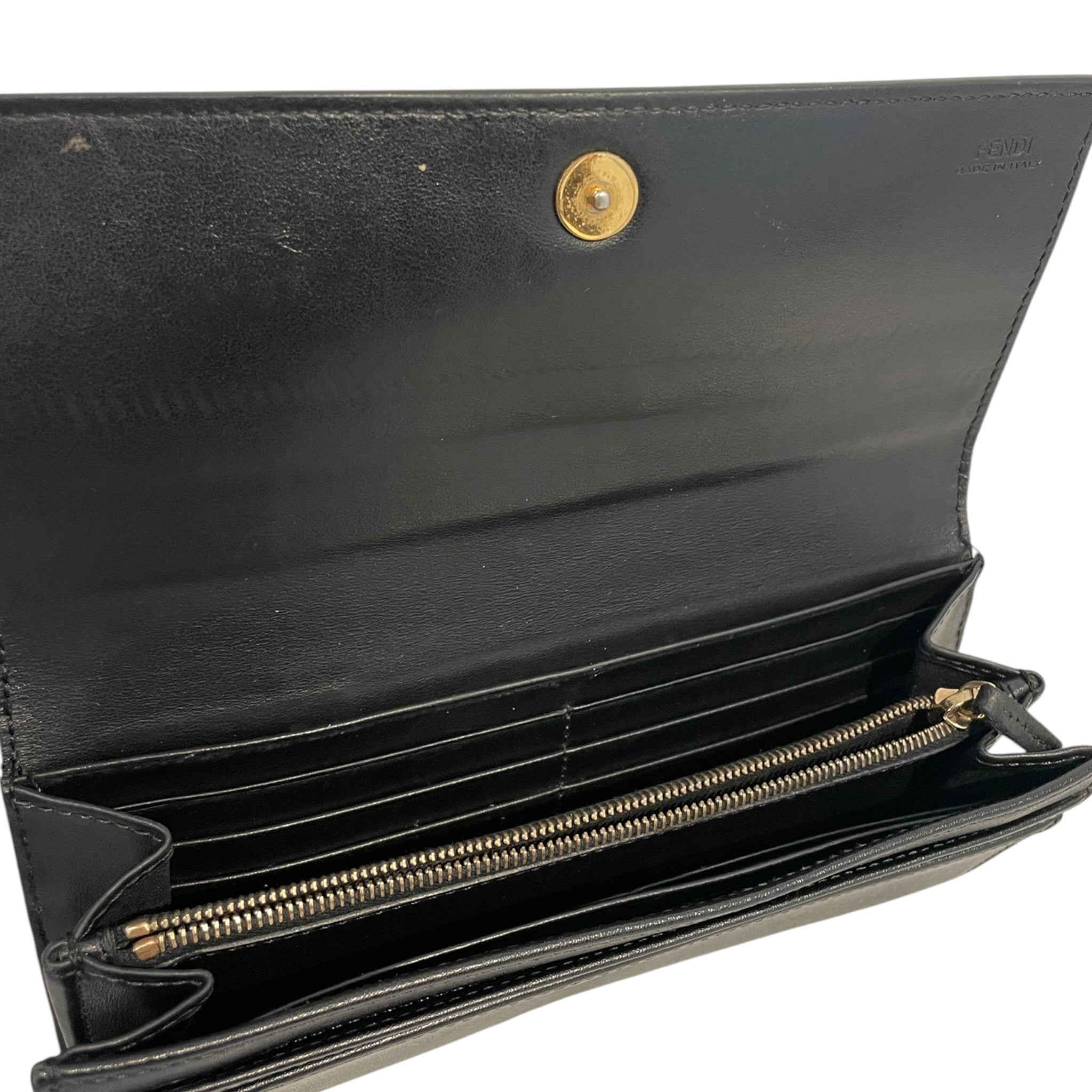 FENDI/Long Wallet/Leather/BLK/L's/KW6CV83 view 3