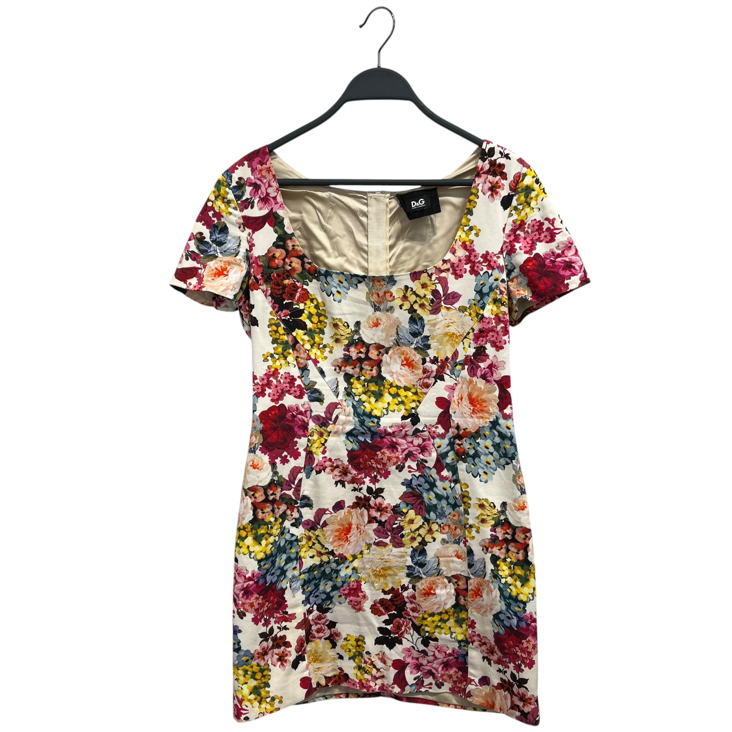 DOLCE&GABBANA/SS Dress/44/Floral Pattern/Cotton/WHT/CP: 111/04107 view 1
