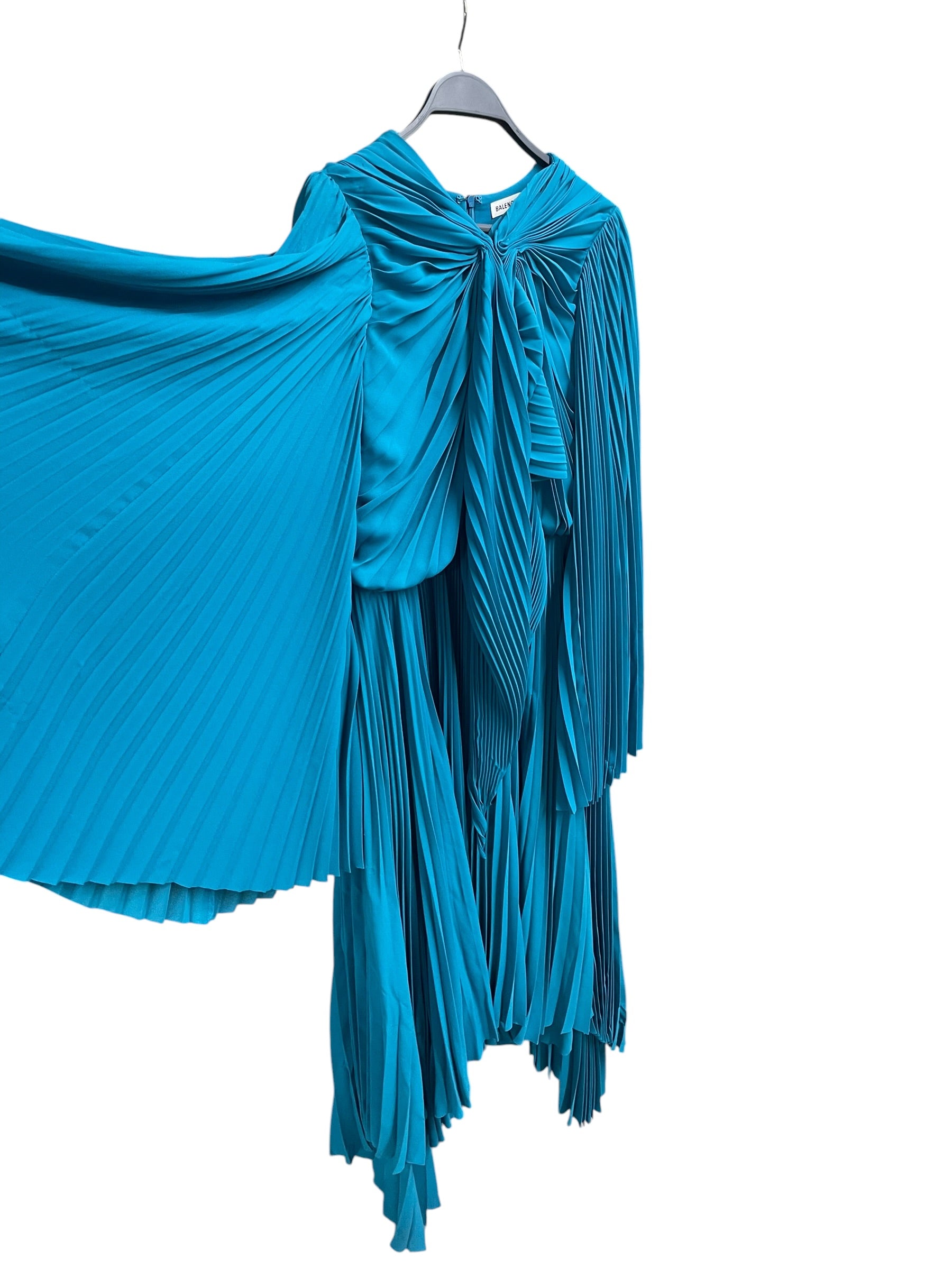 BALENCIAGA/LS Dress/38/BLU/YE 24 PLEATED DRESS view 5