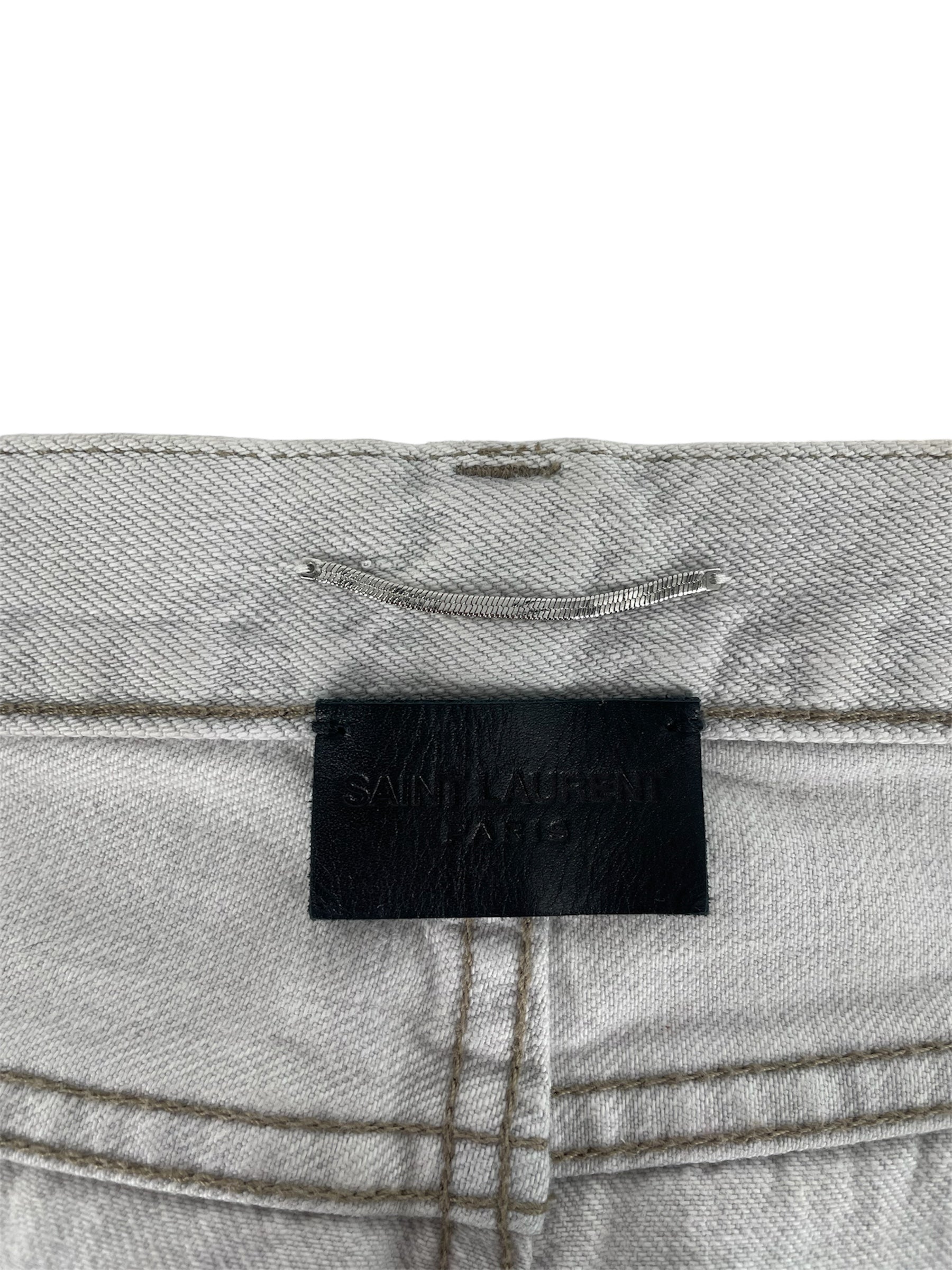 SAINT LAURENT/Straight Pants/25/Denim/GRY/ view 3