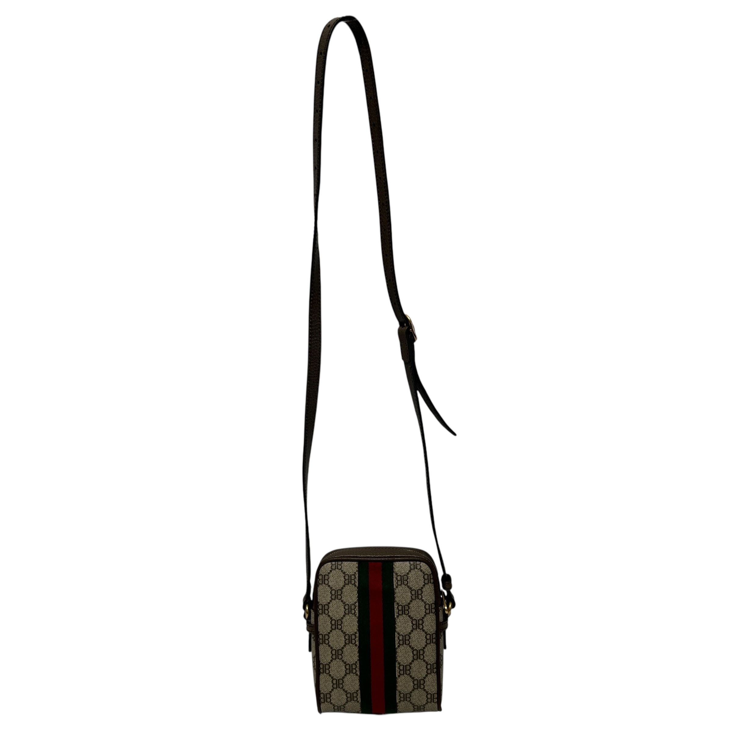 BALENCIAGA/GUCCI/Cross Body Bag/OS/Monogram/Leather/BRW/ view 2