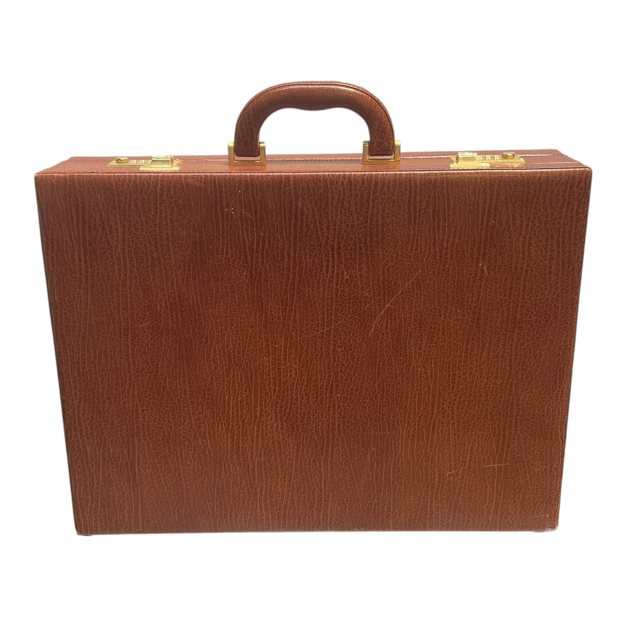 BALLY/Briefcase/Leather/BRW/silver hardwear view 1