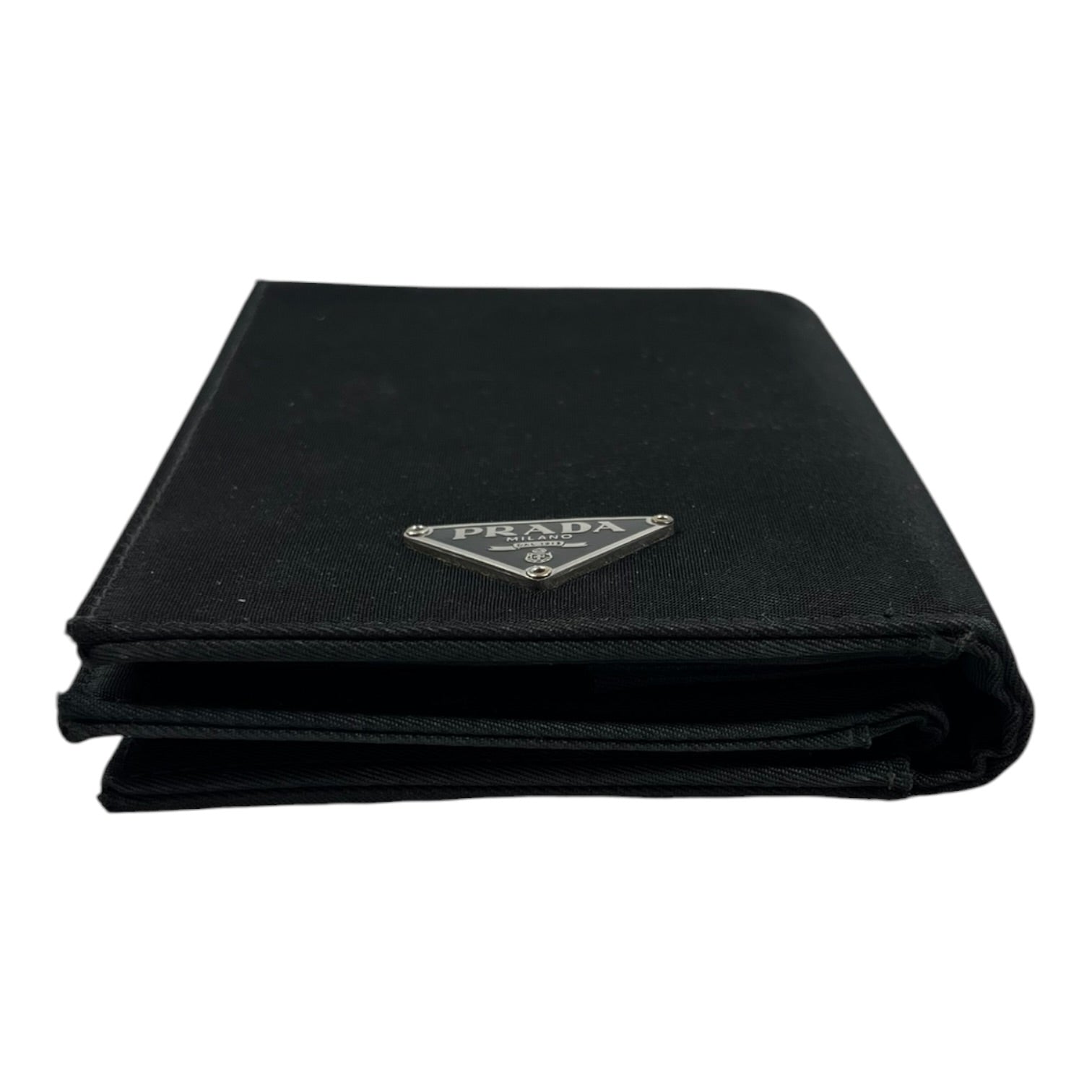 PRADA/Bifold Wallet/Nylon/BLK/M's/ view 3