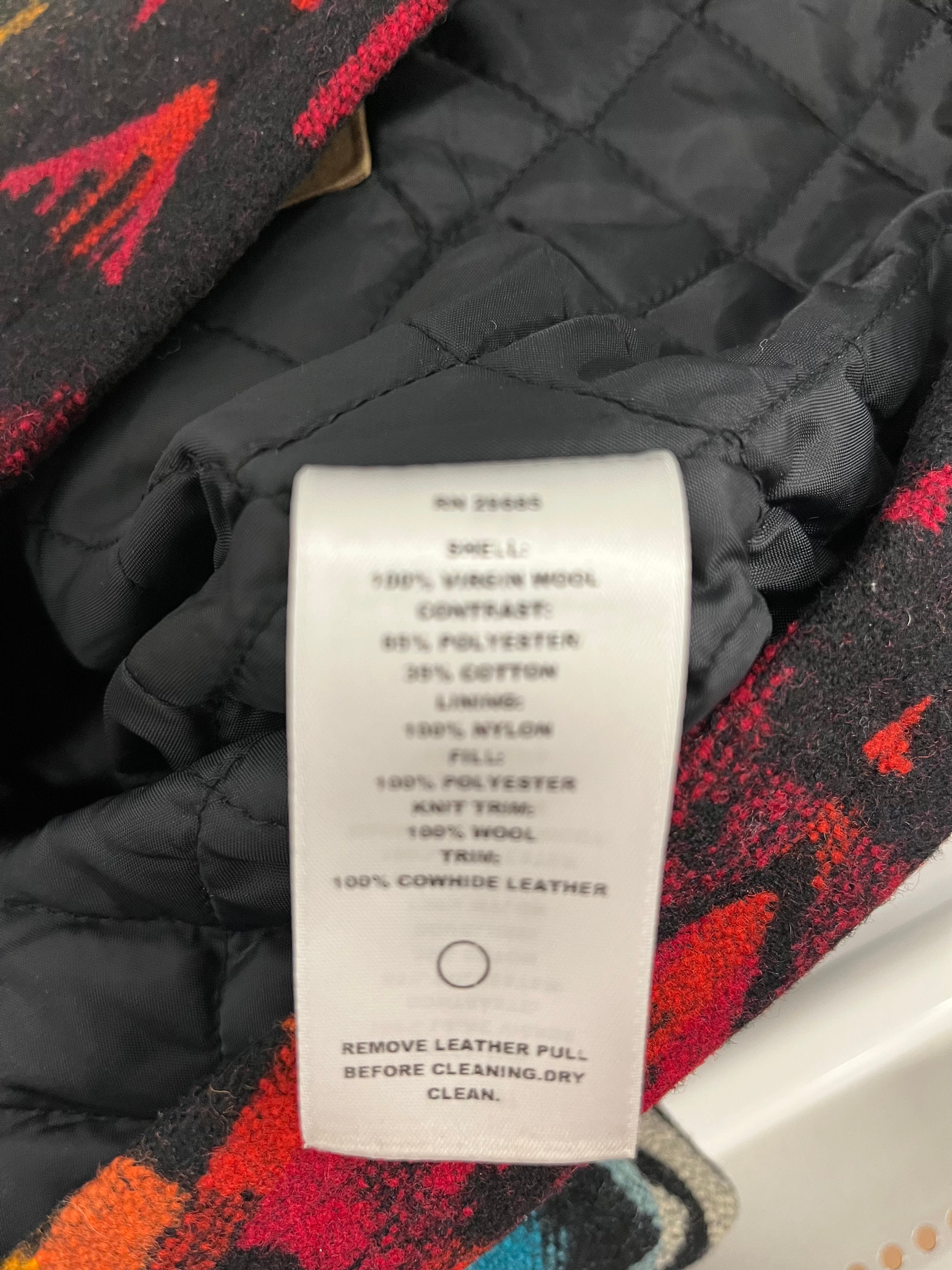 PENDLETON/Vest/M/All Over Print/Wool/MLT/Vest W/ red blue yellow knit view 4
