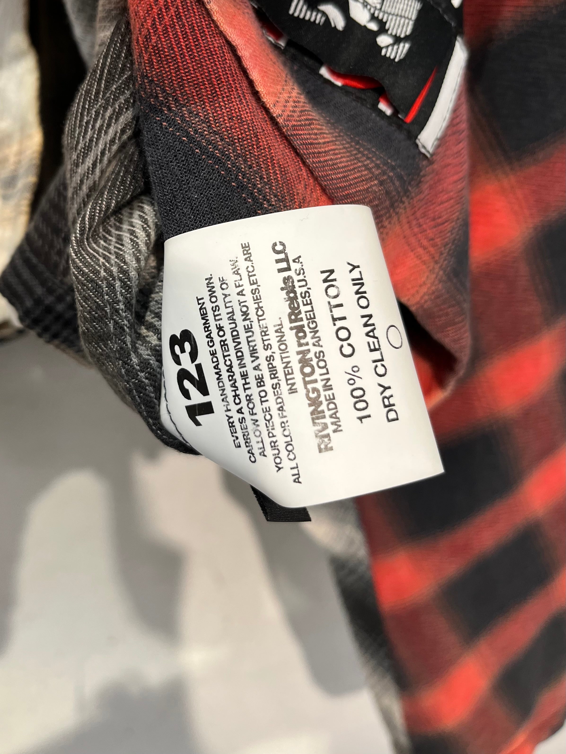 RRR123 RIVINGTON roi Rebis/LS Shirt/L/Cotton/MLT/Band Collar/Plaid/nazarene flannel shirt view 3