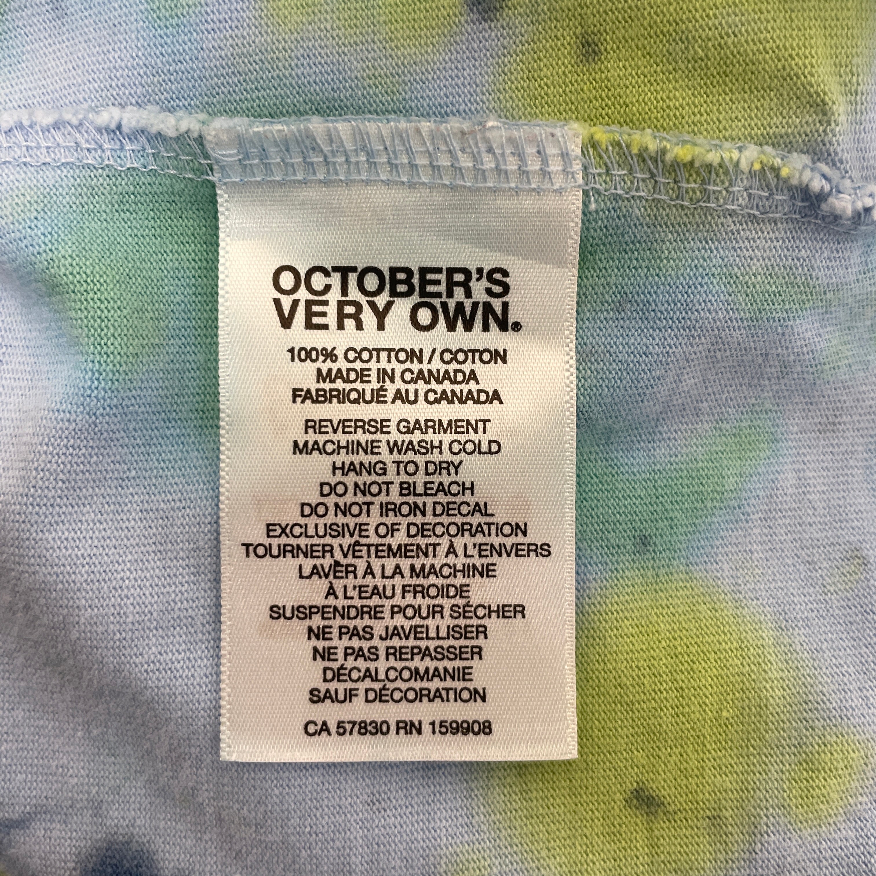 OCTOBERS VERY OWN(OVO)/Hoodie/M/All Over Print/Cotton/BLU/ view 4