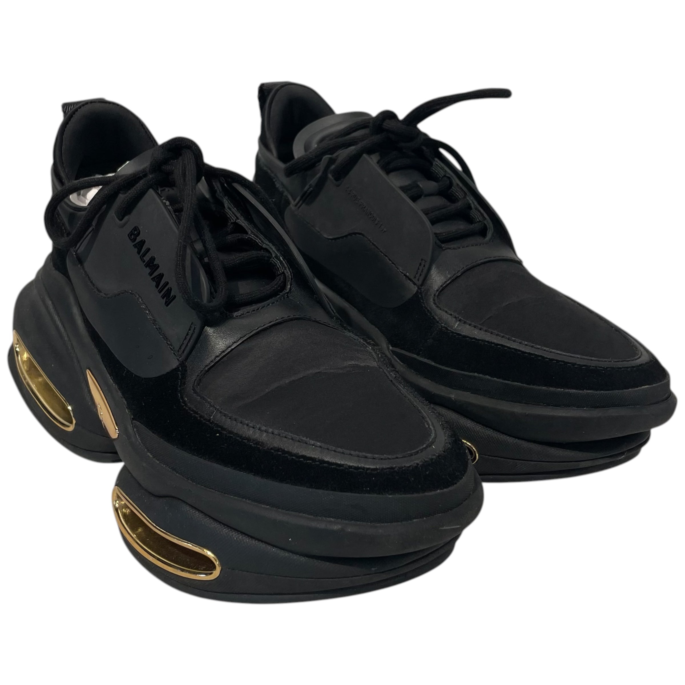 BALMAIN/Low-Sneakers/US 9/Nylon/BLK/ view 1