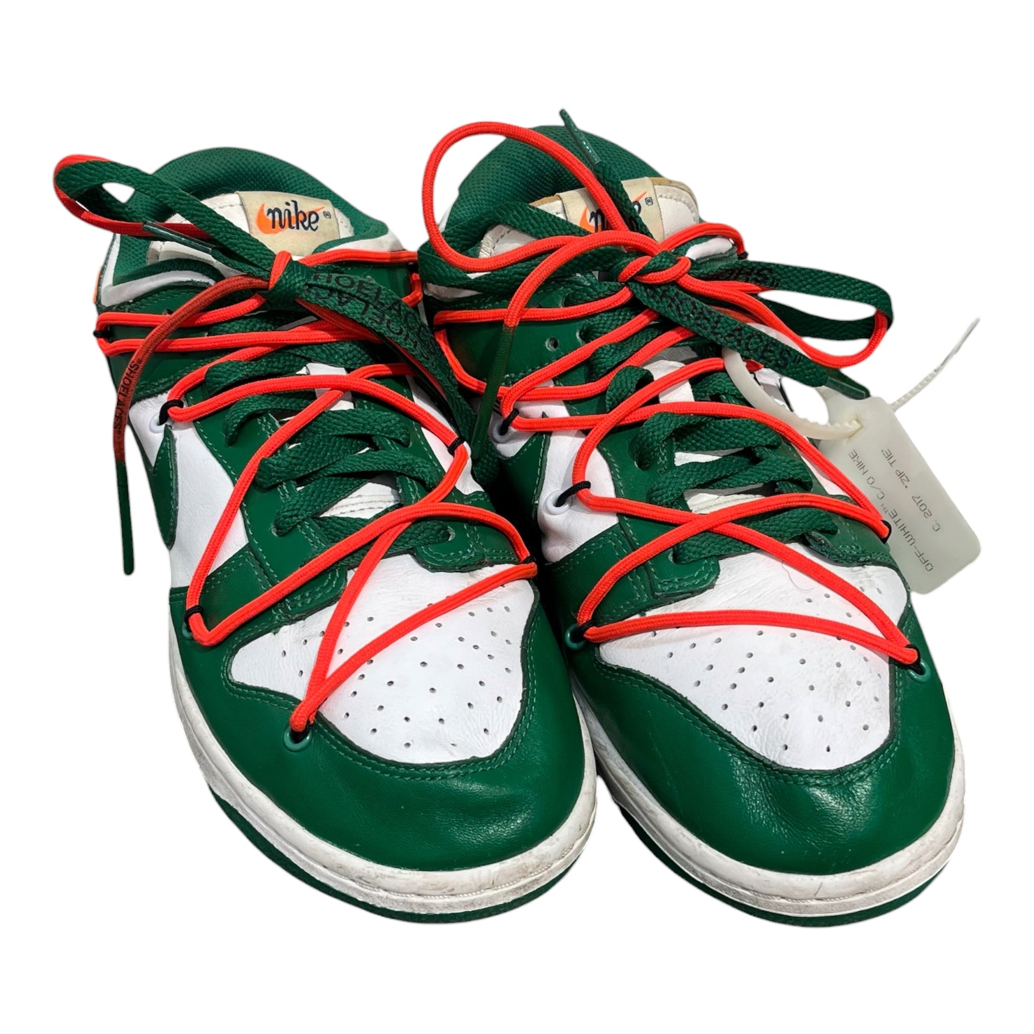 OFF-WHITE/NIKE/Low-Sneakers/US 9/Leather/GRN/wht grn ct0856-100 view 1