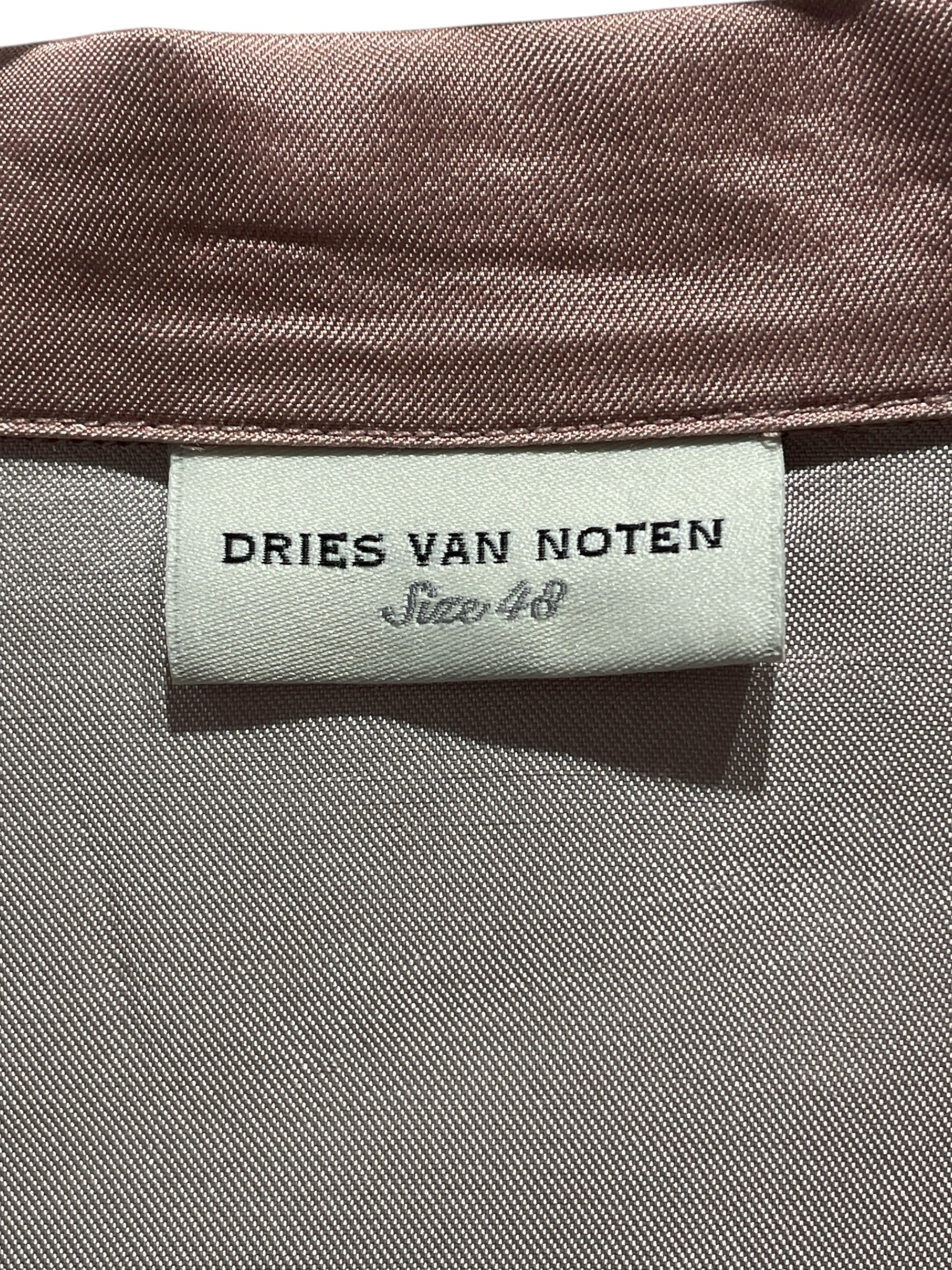 DRIES VAN NOTEN/Polo Shirt/L/Nylon/MLT/Open Coller/Border/YellowTwill printed view 3