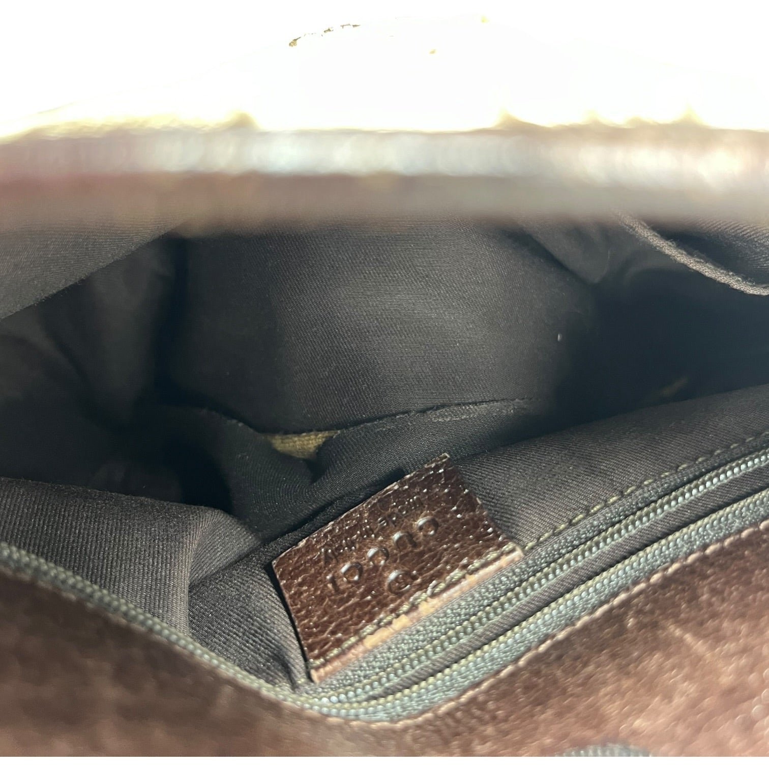 GUCCI/Cross Body Bag/Monogram/KHK/Eclipse Canvas view 5