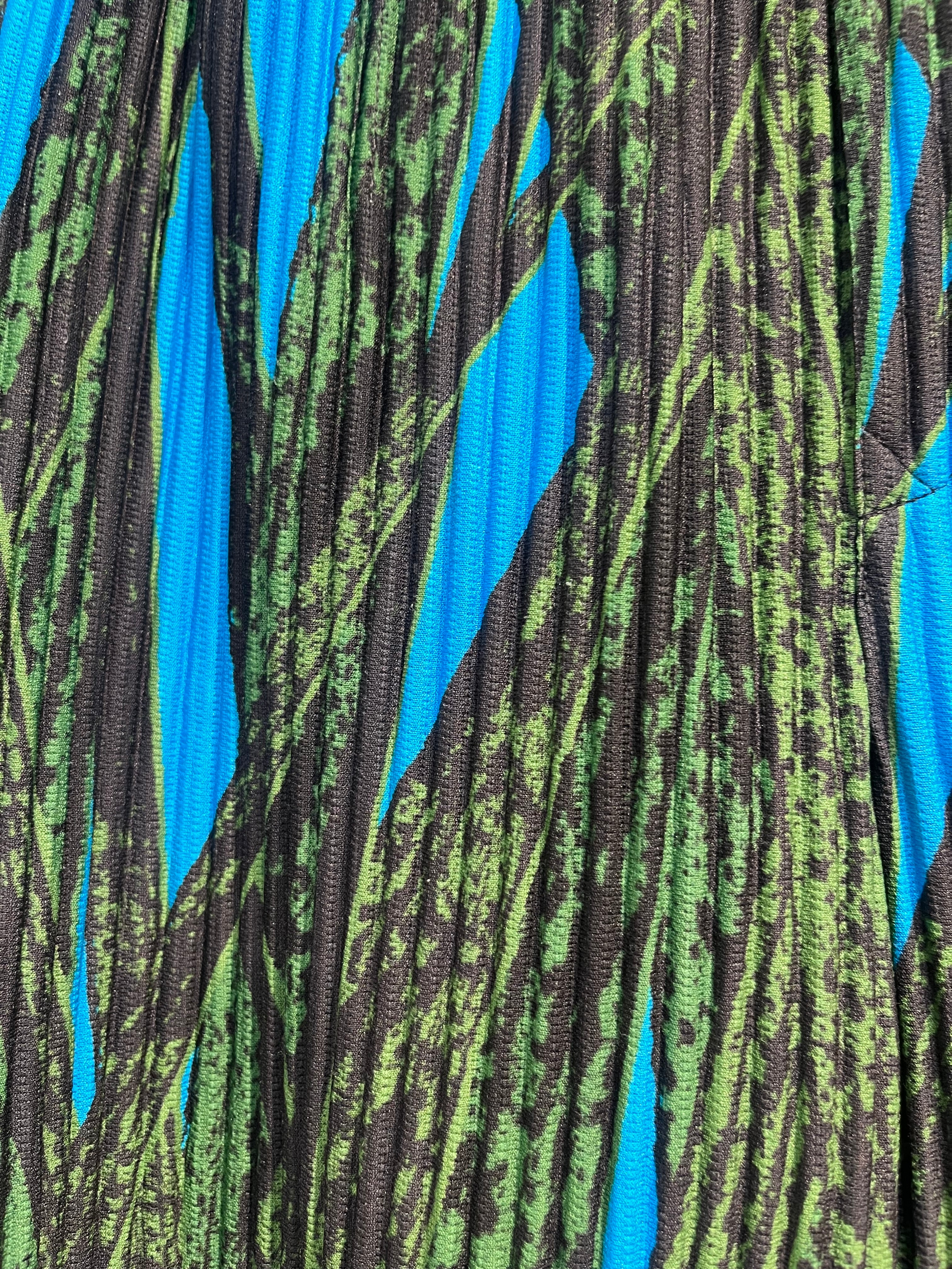 ISSEY MIYAKE/Pants/1/Polyester/BLU/Camouflage/HOMME PLISSE CAMOUFLAGE PANTS view 6