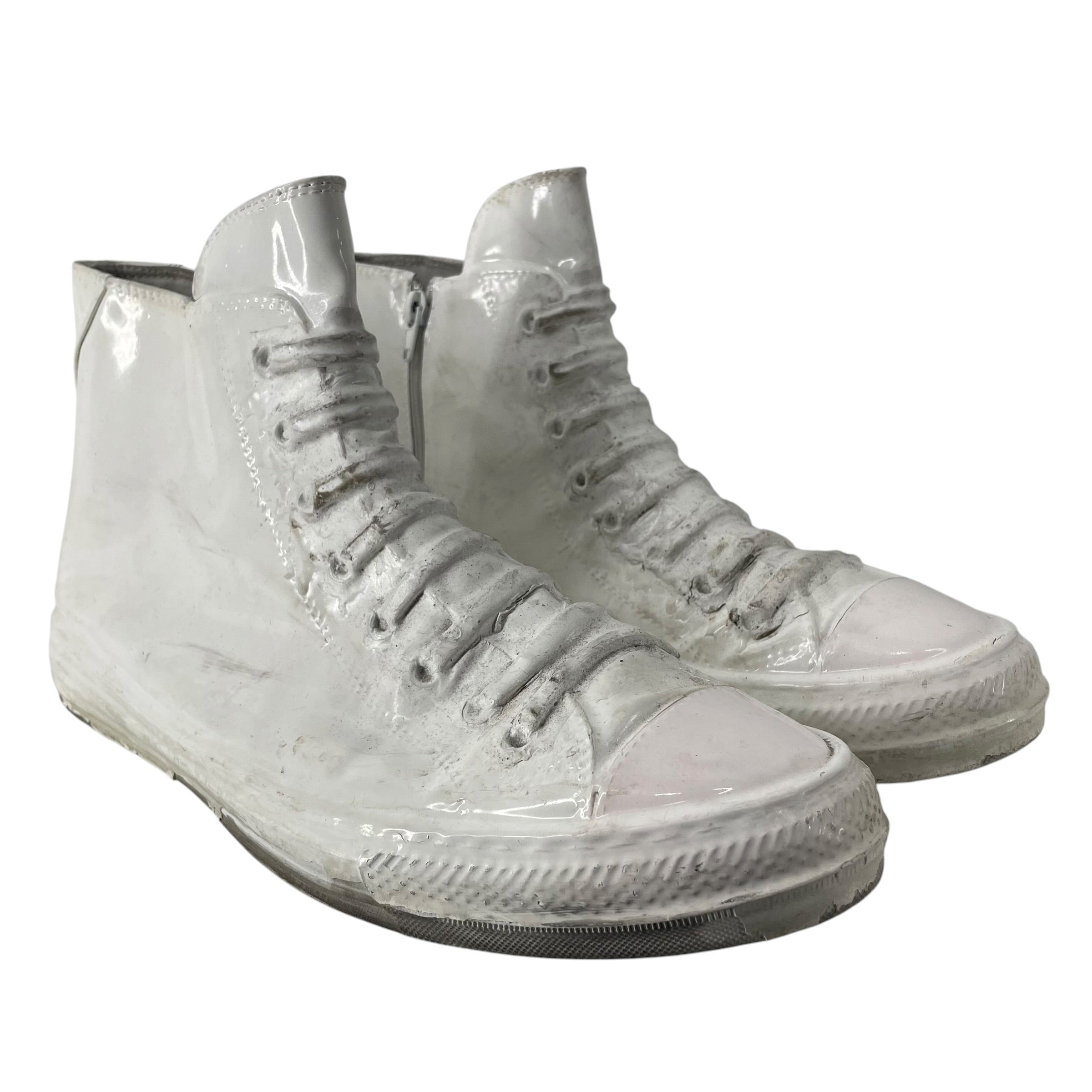 Maison Margiela/Hi-Sneakers/EU 46/WHT/RUBBER ROUND TOE view 1