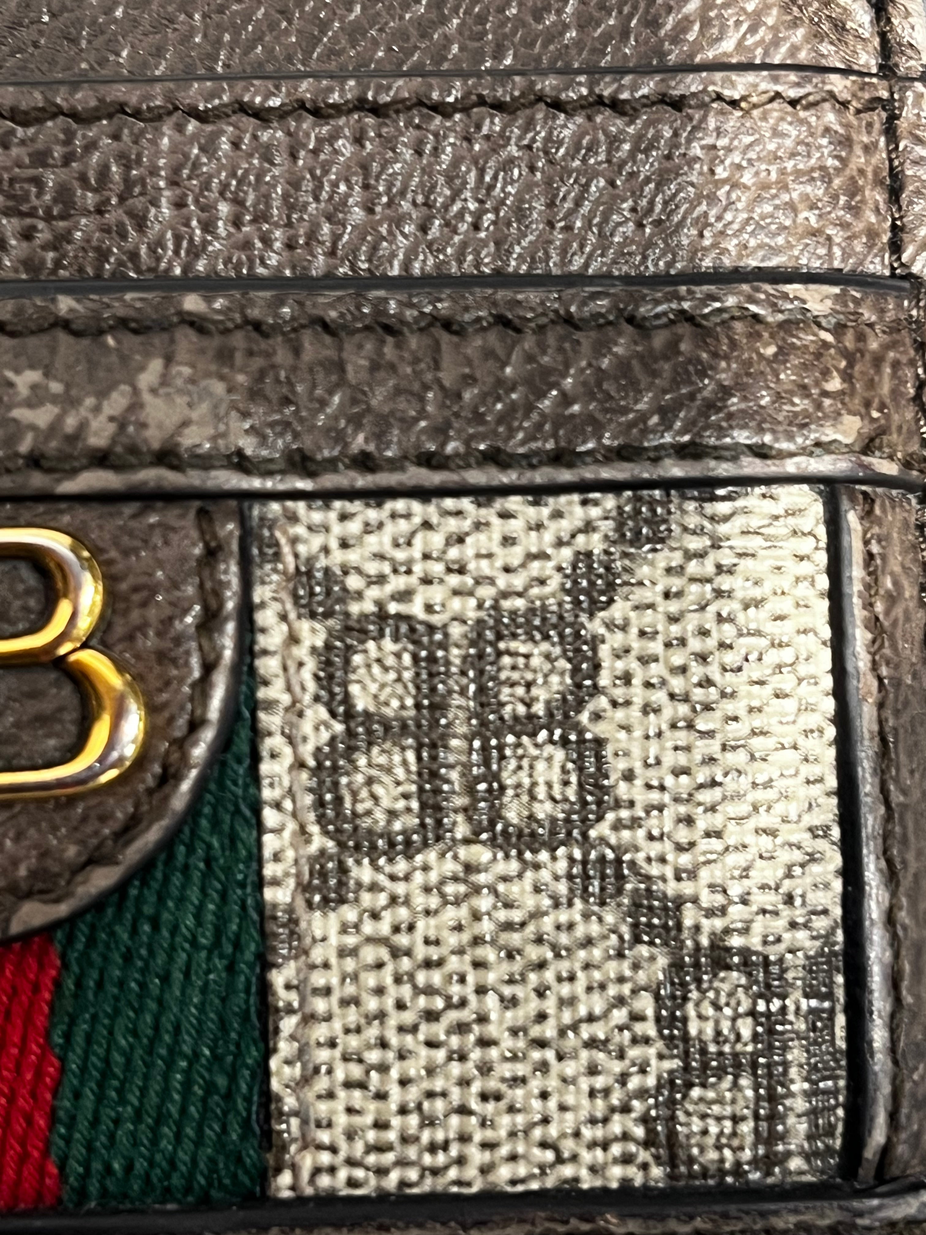 BALENCIAGA/GUCCI/Wallet/Monogram/Leather/BRW/HACKER CARD HOLDER view 3