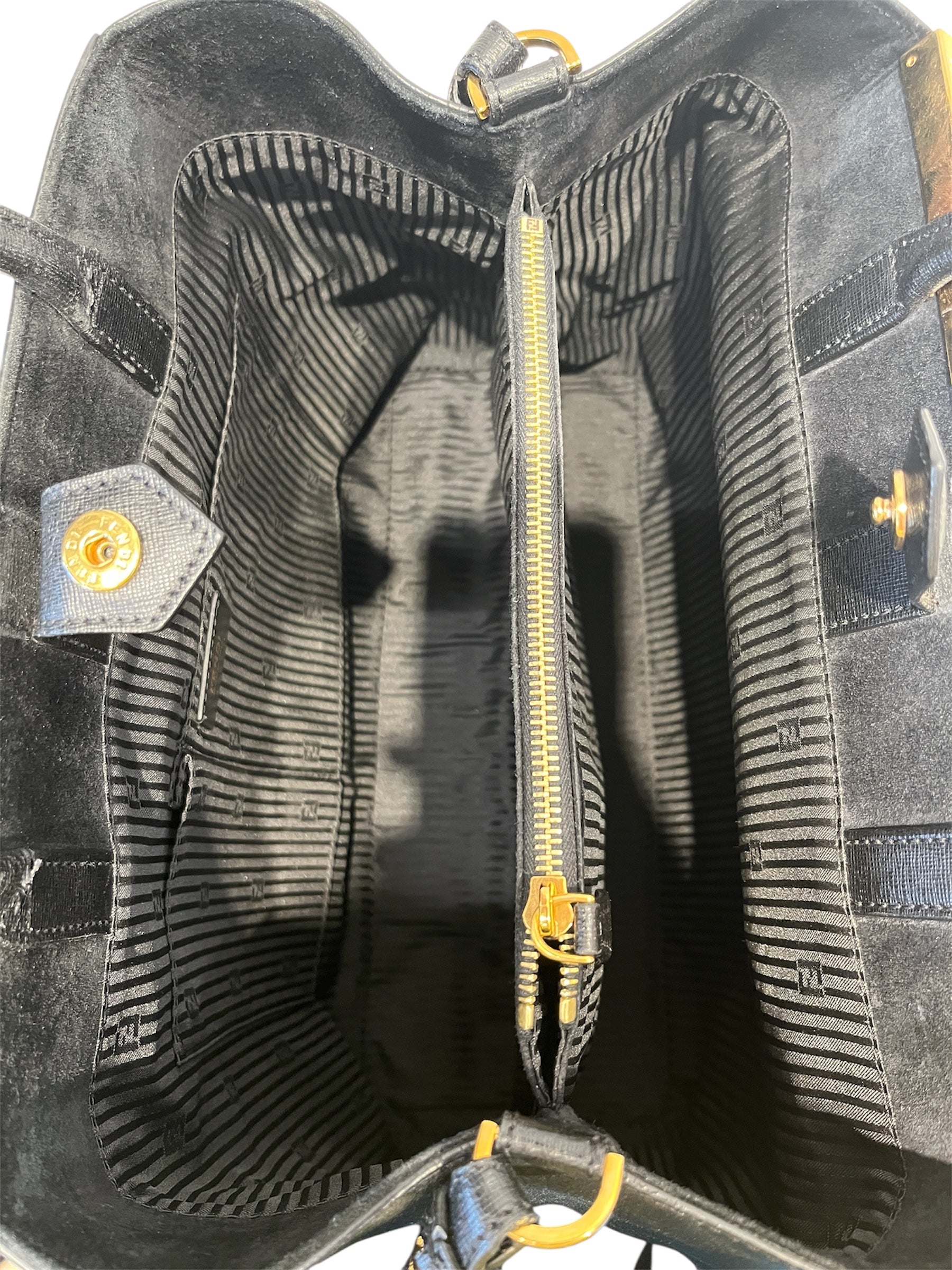 FENDI/Hand Bag/L/Leather/BLK/ view 5