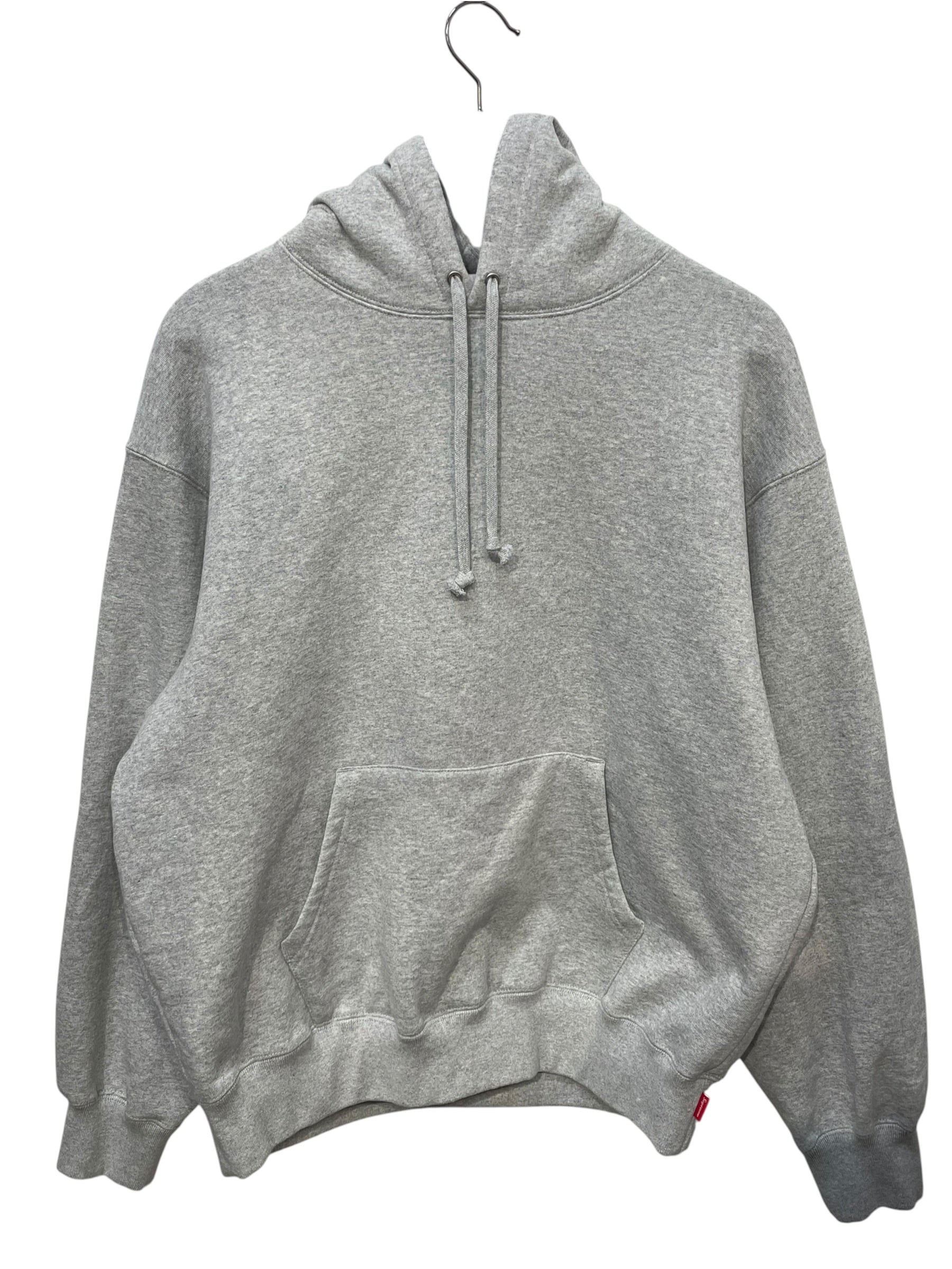 Supreme/Hoodie/M/Cotton/GRY/vertical satin applique view 1