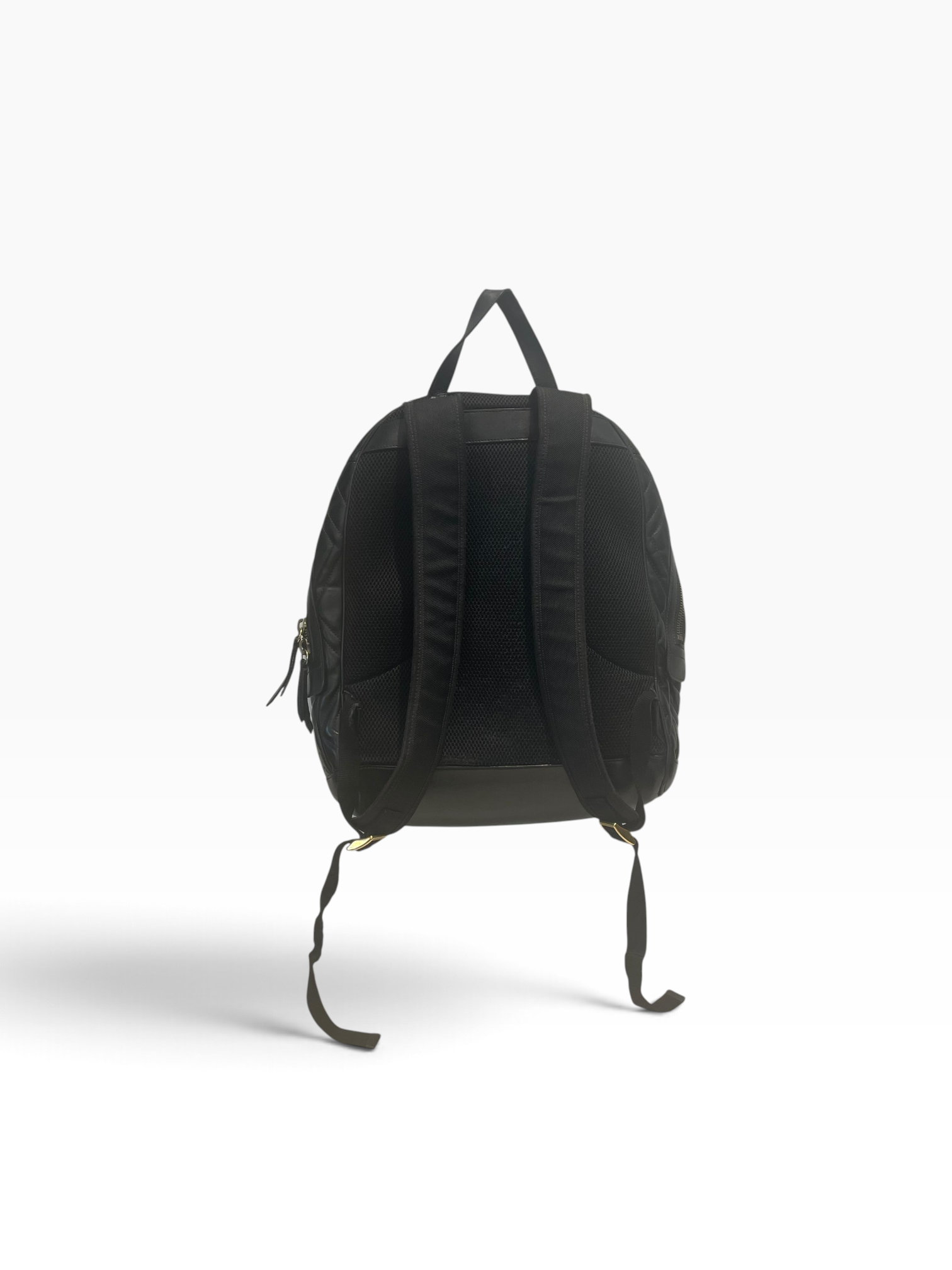 GUCCI/Backpack/Leather/BLK/gg marmot matelasse view 2