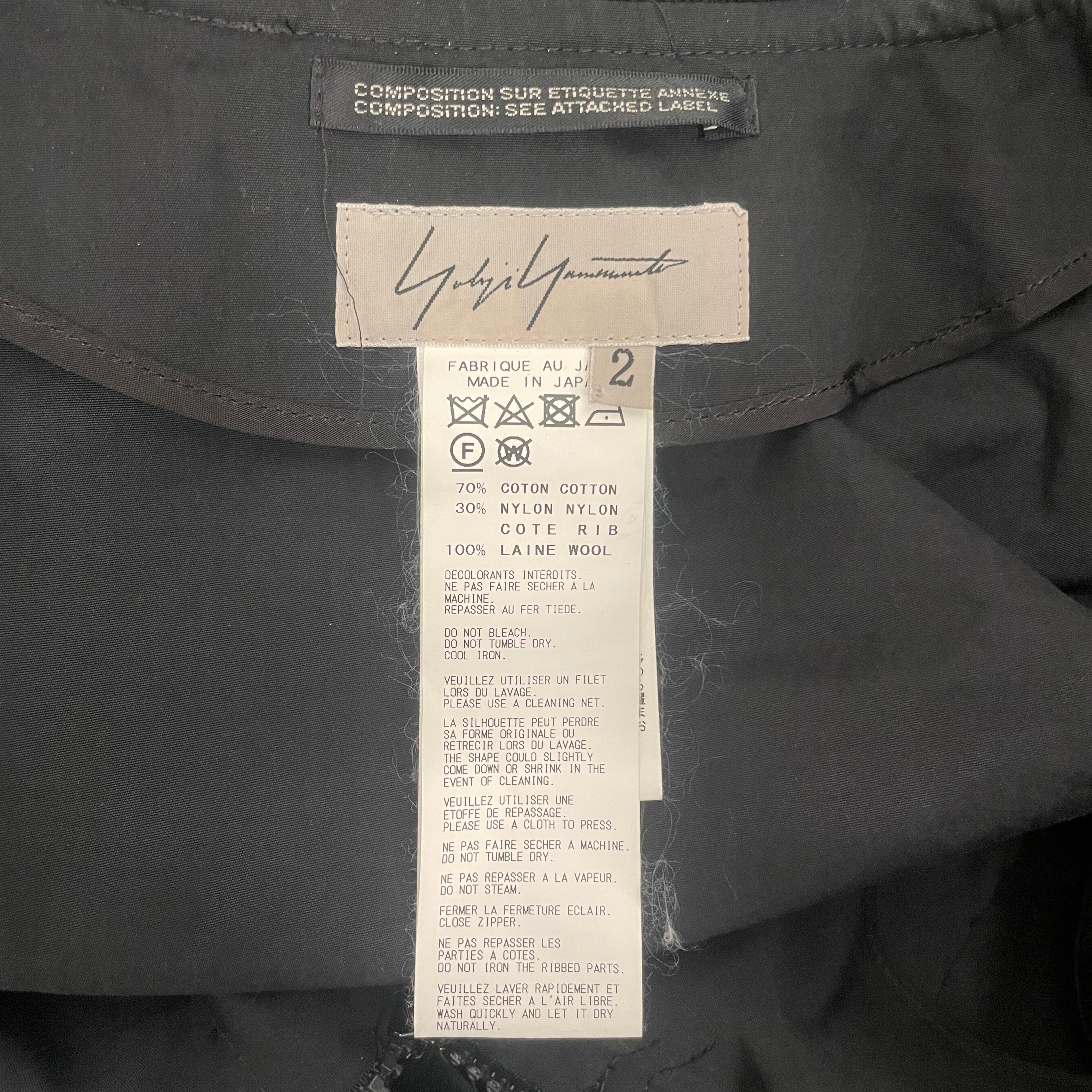 YOHJI YAMAMOTO/Blouson/2/Cotton/BLK/FW17 ACCORDION PLEAT JACKET view 3