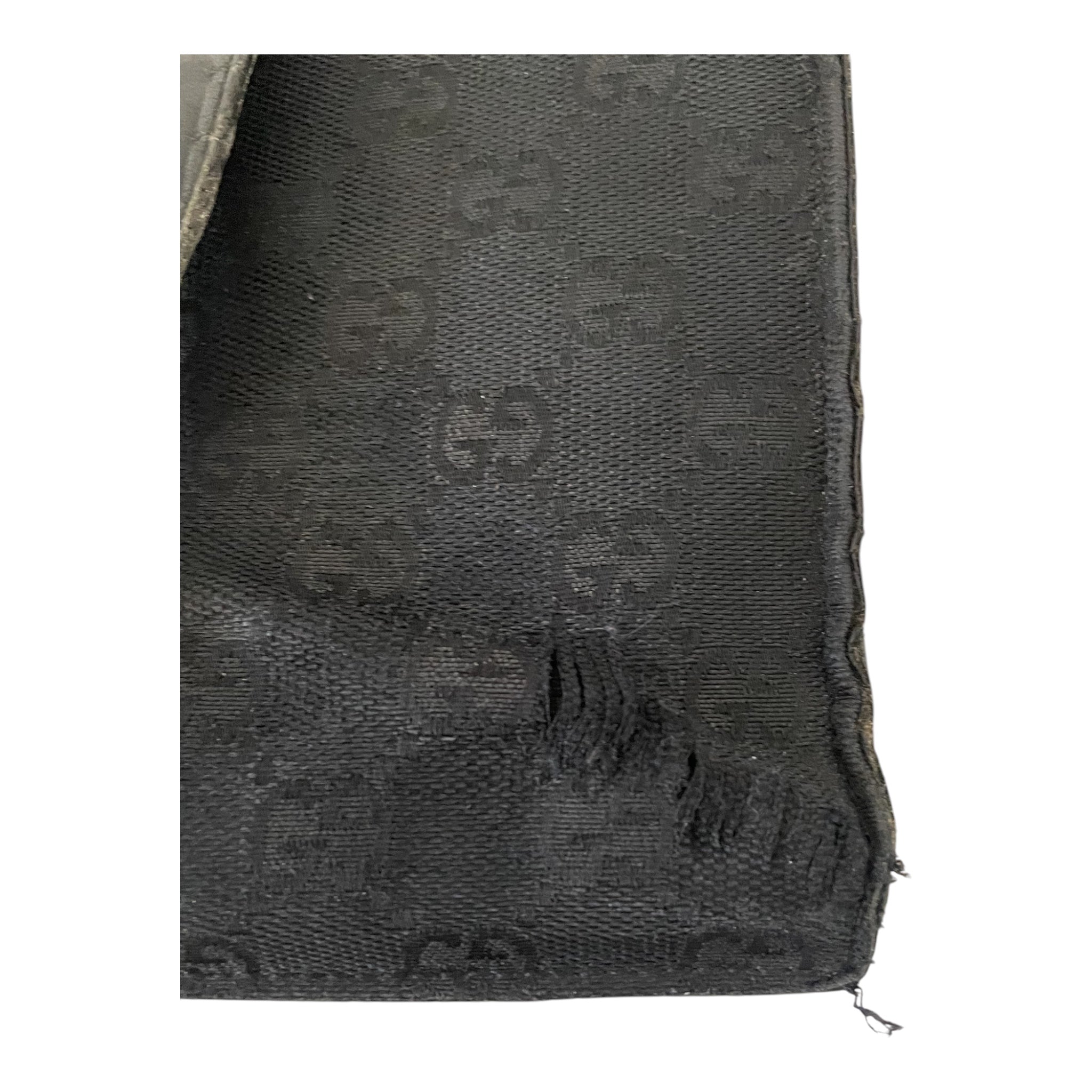 GUCCI/Bag/Monogram/Cotton/BLK/gg hobo bag view 6