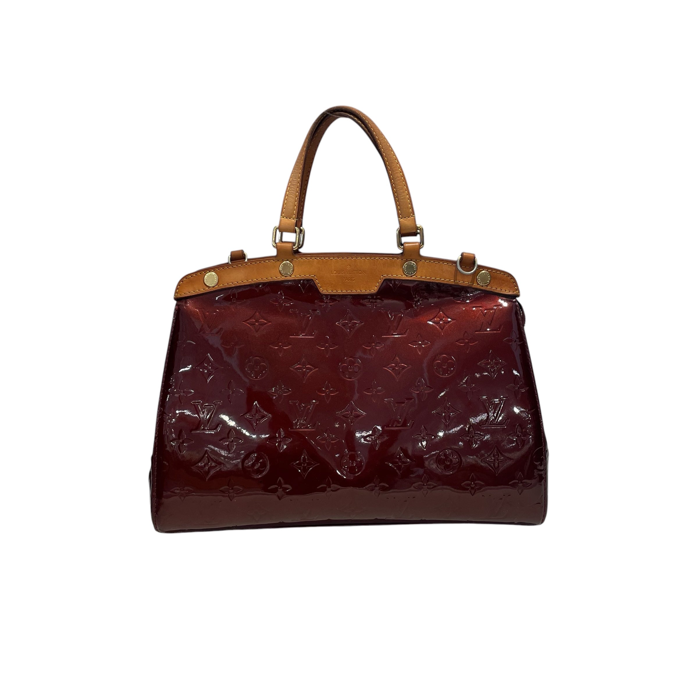 LOUIS VUITTON/Hand Bag/Monogram/Leather/BRD/Vernis Brea MM view 1