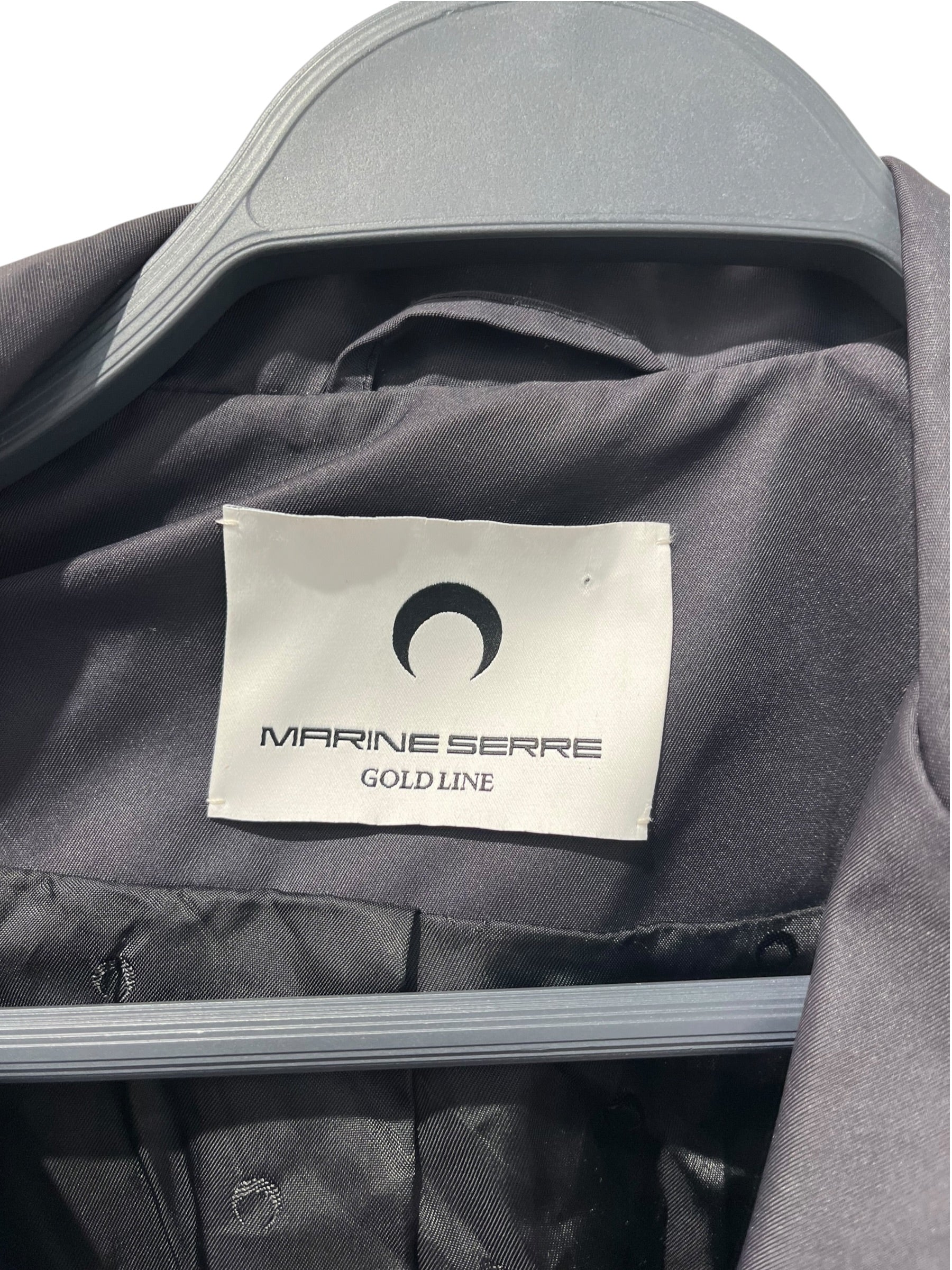 MARINE SERRE/Jacket/M/Polyester/BLK/Single Breasted/ZIPPER POCKETS SYNCH view 3
