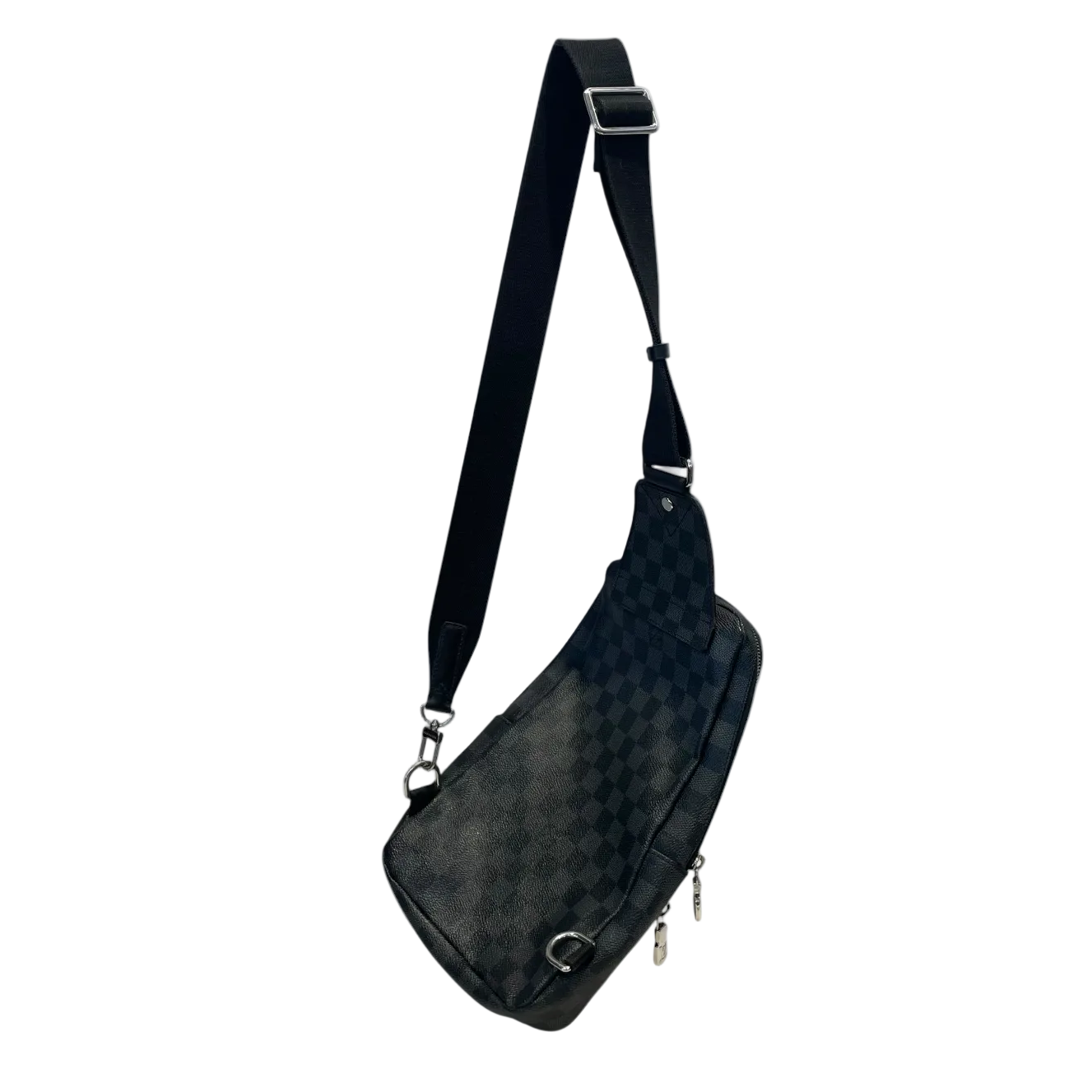 LOUIS VUITTON/Cross Body Bag/Hombre Check/Leather/BLK/DAMIER GRAPHITE view 2
