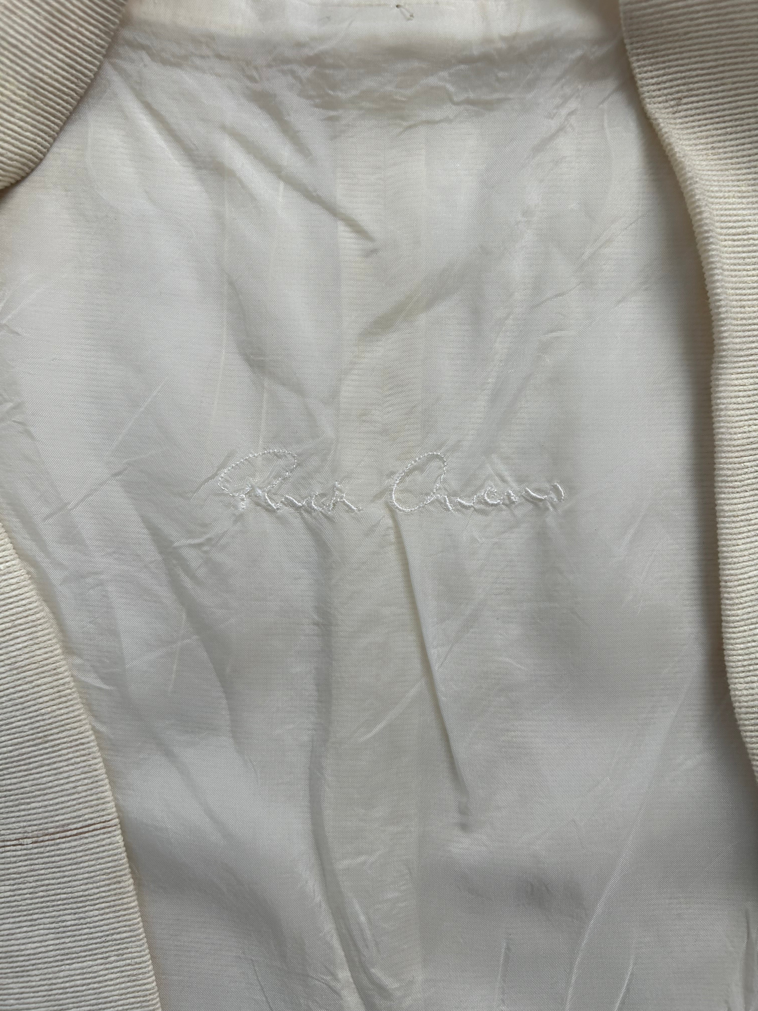 Rick Owens/Vest/10/Cotton/CRM/RO 7727 / NF view 3