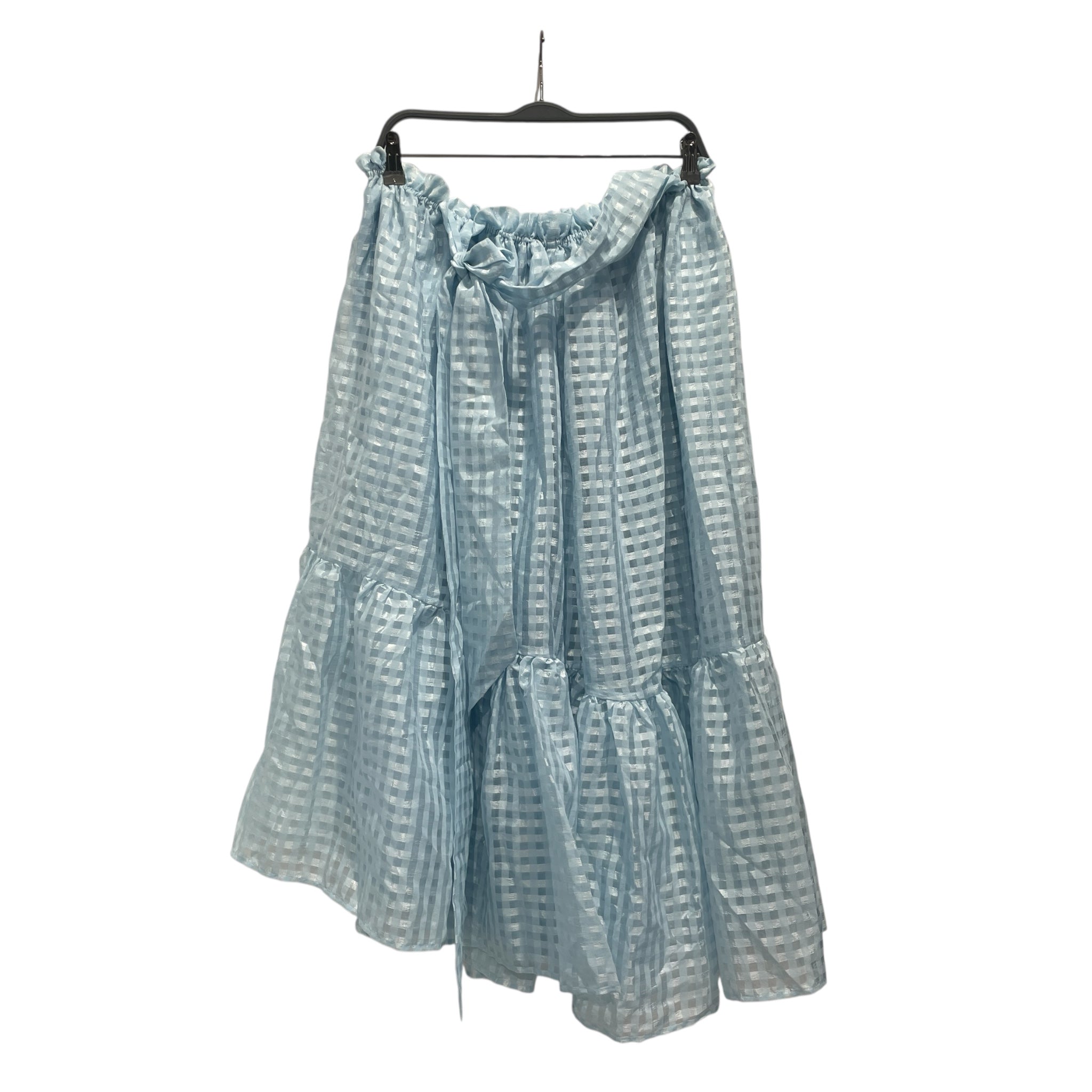 STINE GOYA/Long Skirt/XS/Hombre Check/Polyester/BLU/ view 2