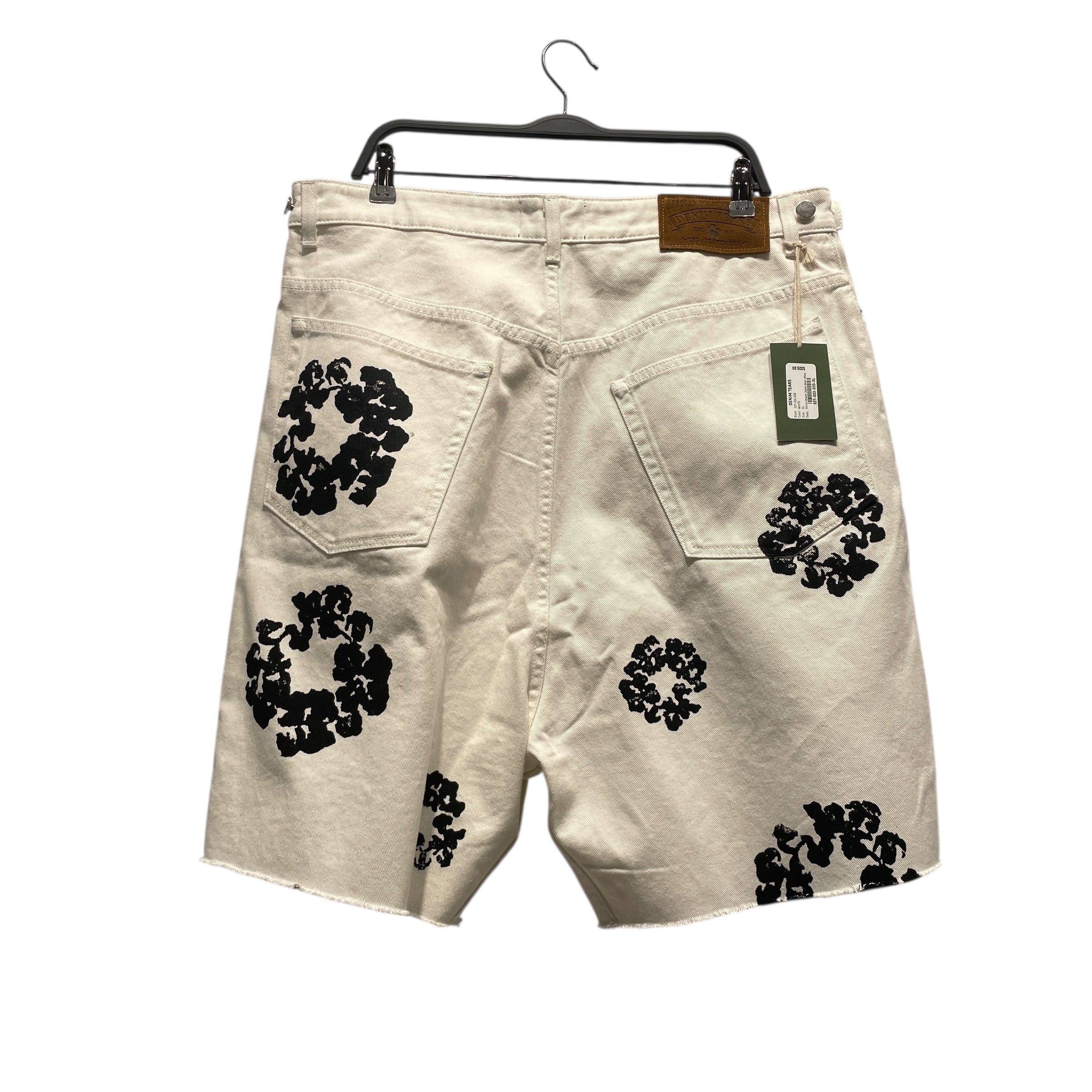 DENIM TEARS/Shorts/XL/Denim/WHT/All Over Print/WREATH JORTS view 2