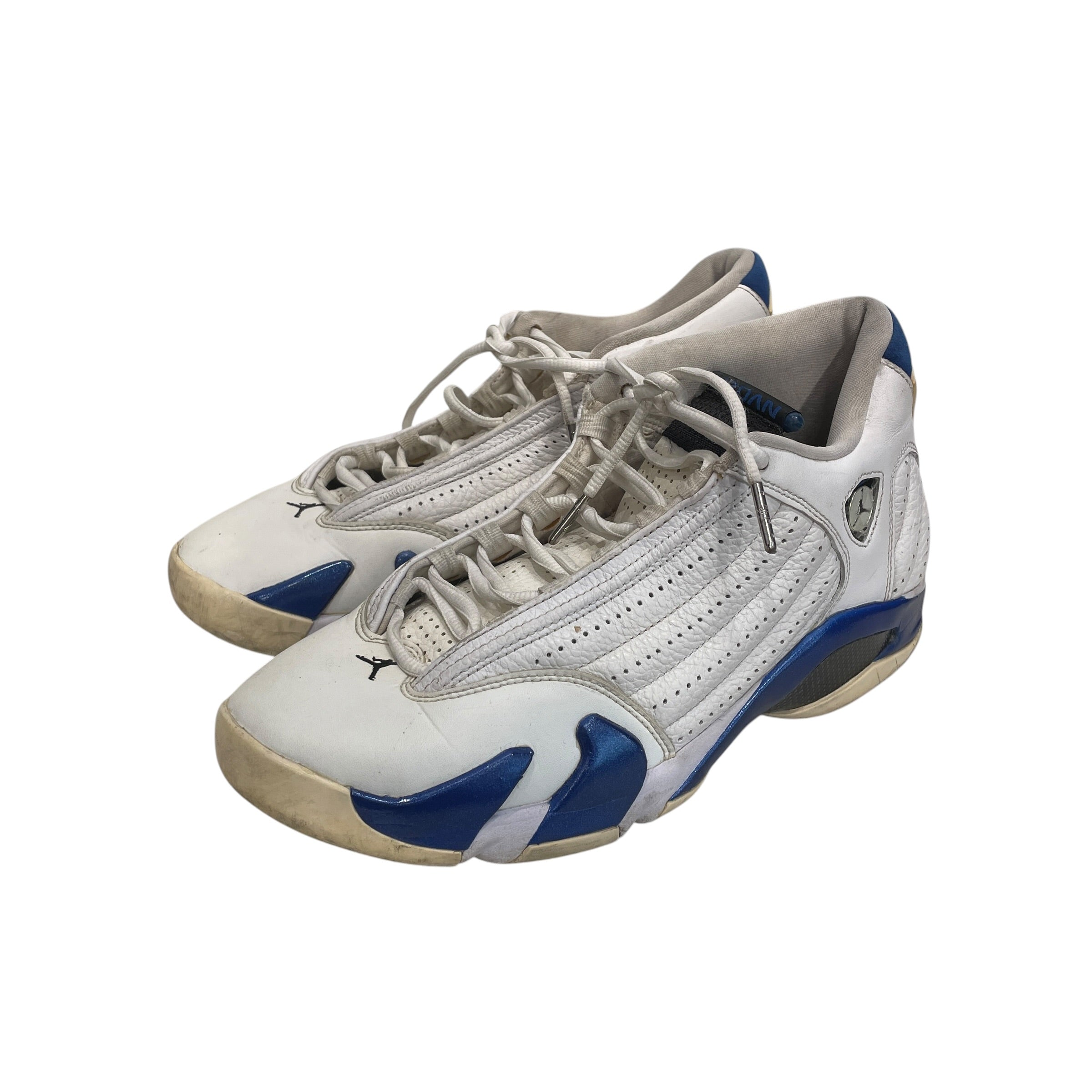 JORDAN BRAND/Hi-Sneakers/US 9.5/Leather/WHT/HYPERROYAL view 1