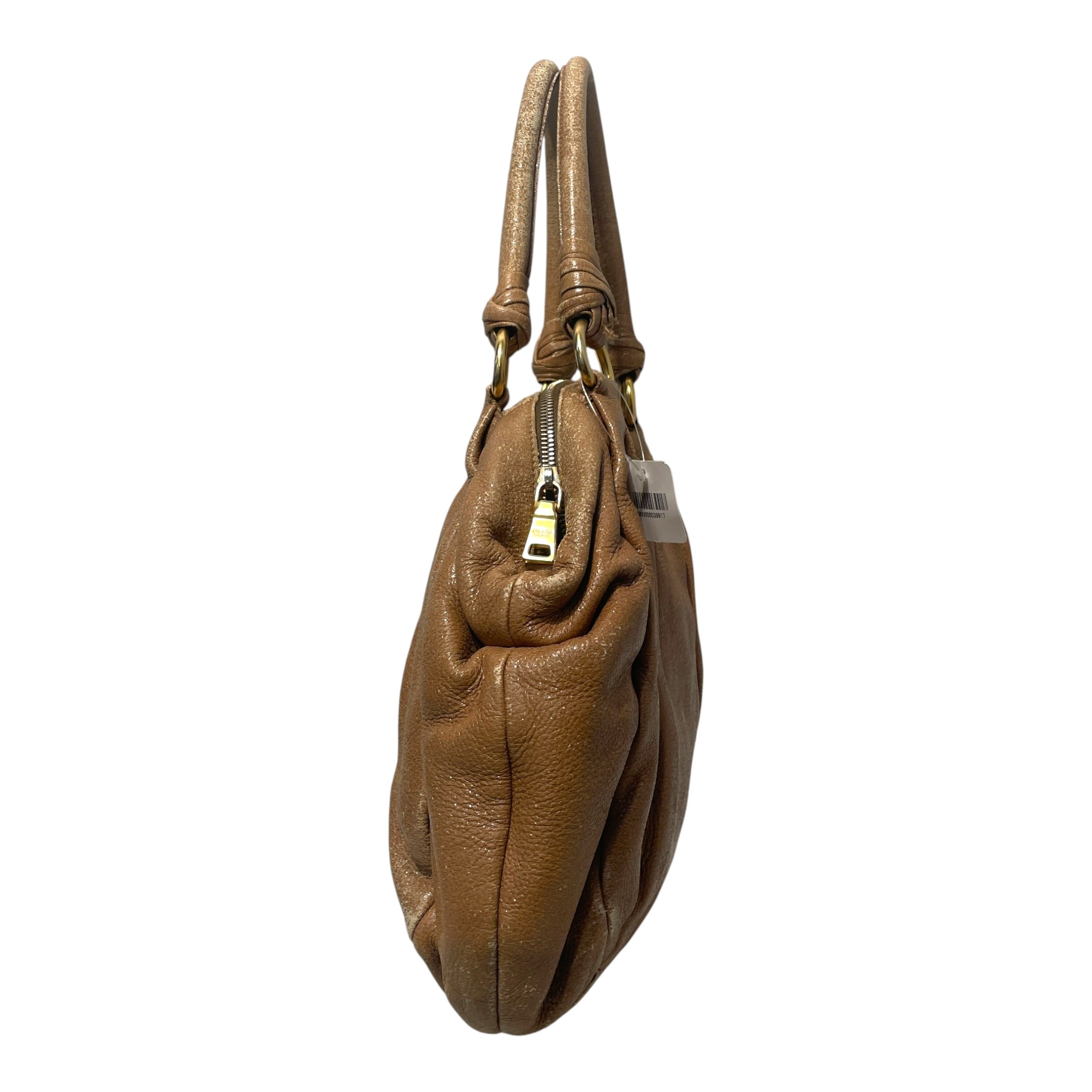PRADA/Hand Bag/Leather/BEG/Vitello Daino Hobo view 2