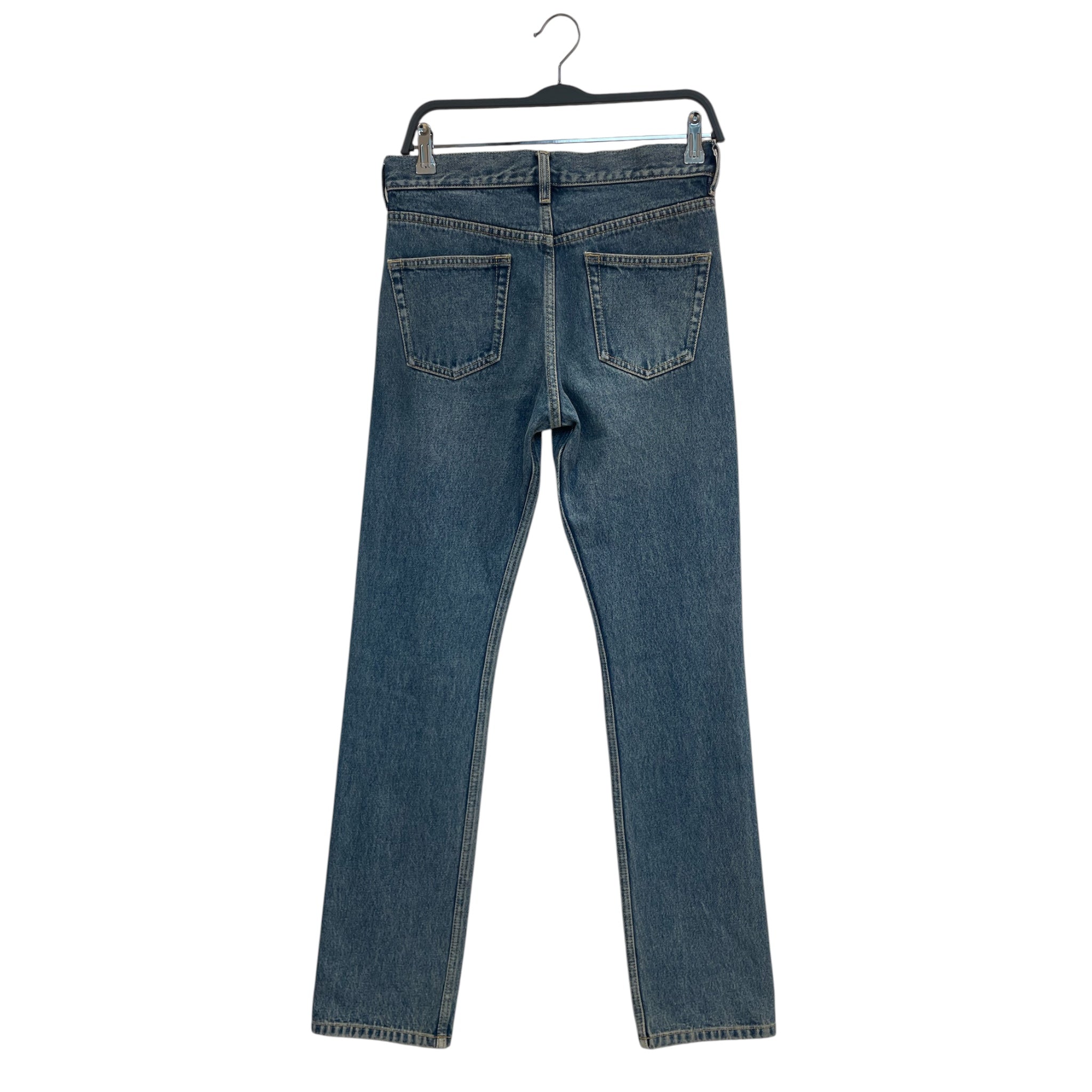 BALENCIAGA/Pants/29/Denim/IDG/wripped shins/sil jean button view 2