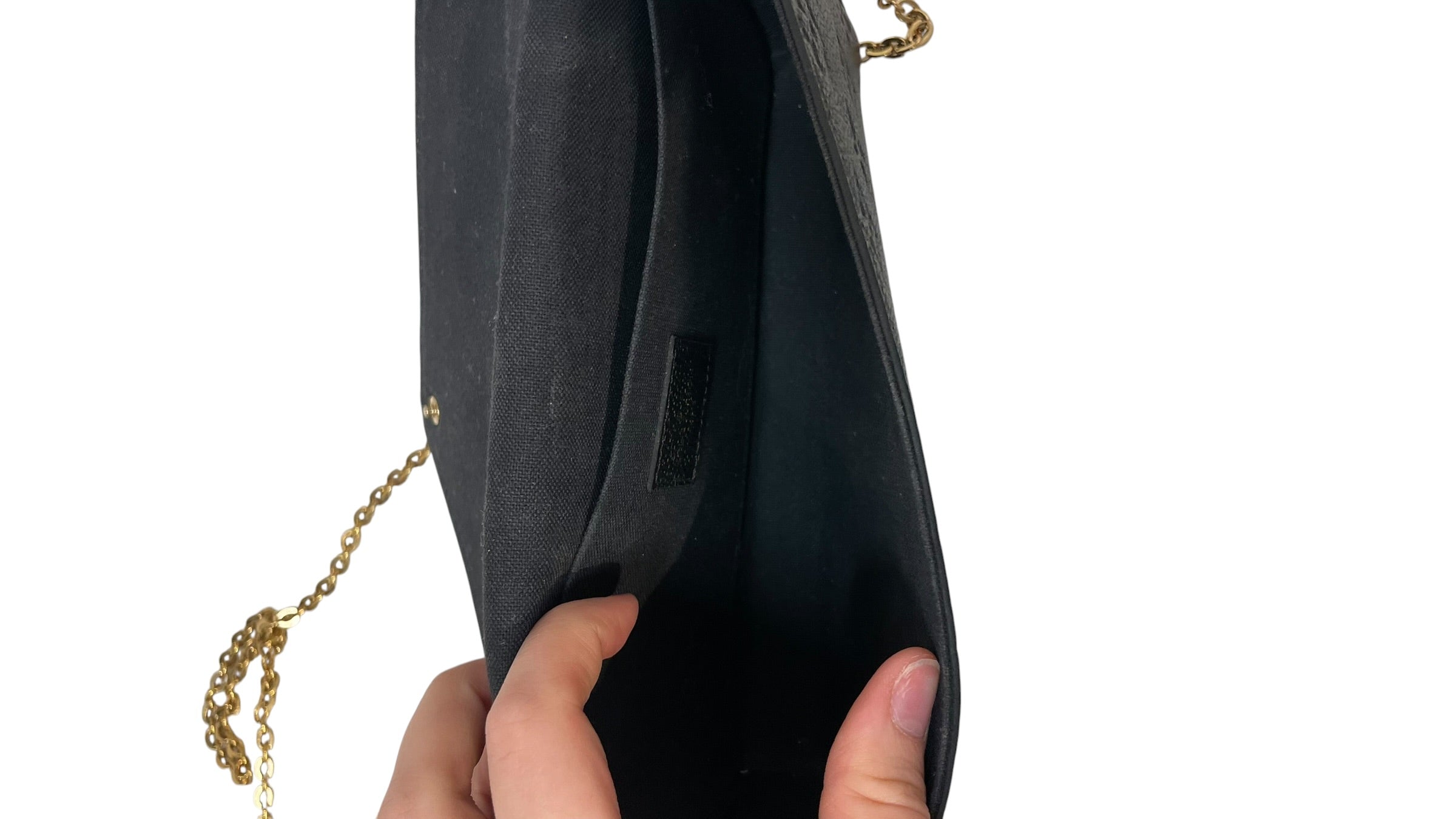 LOUIS VUITTON/Cross Body Bag/Monogram/Leather/BLK/Empreinte Felicie view 4