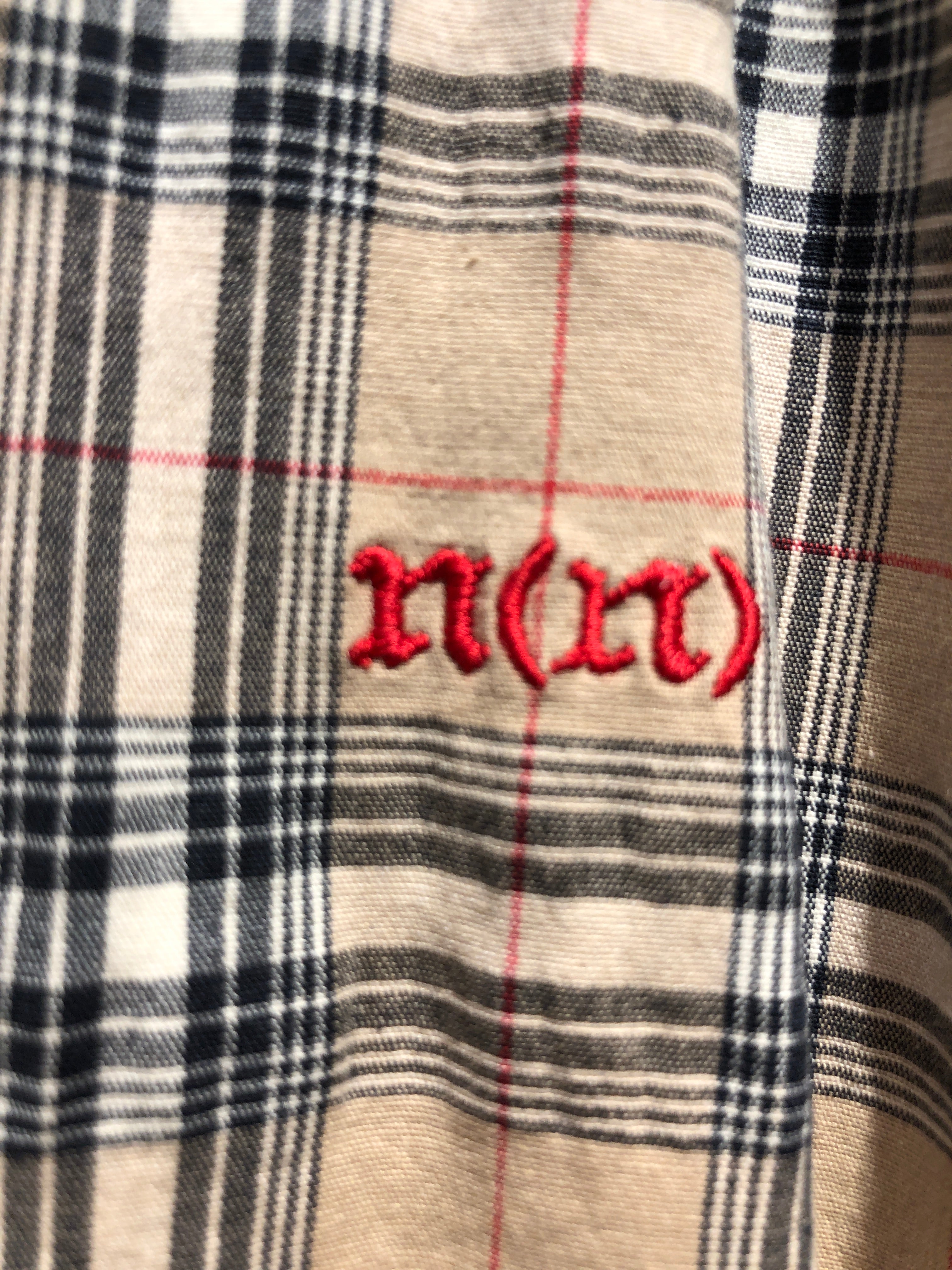 NUMBER (N)INE/Jacket/2/Cotton/BEG/Plaid/DRAWSTRING WAIST view 3