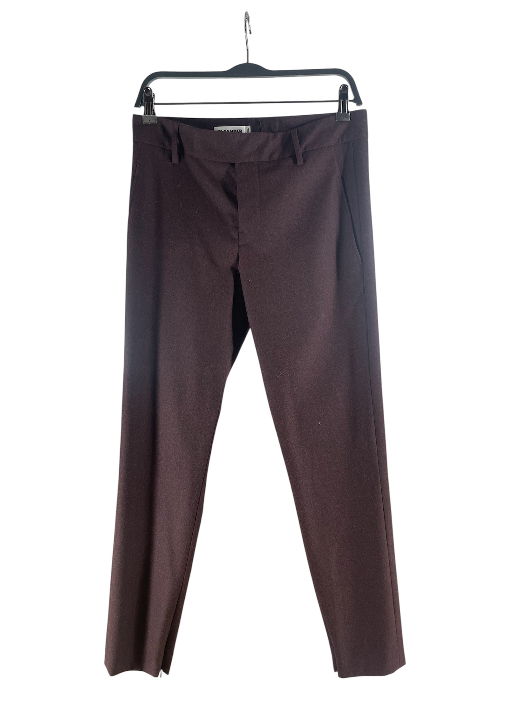 JIL SANDER/Straight Pants/34/Wool/BRD/RN 14642 2014 view 1