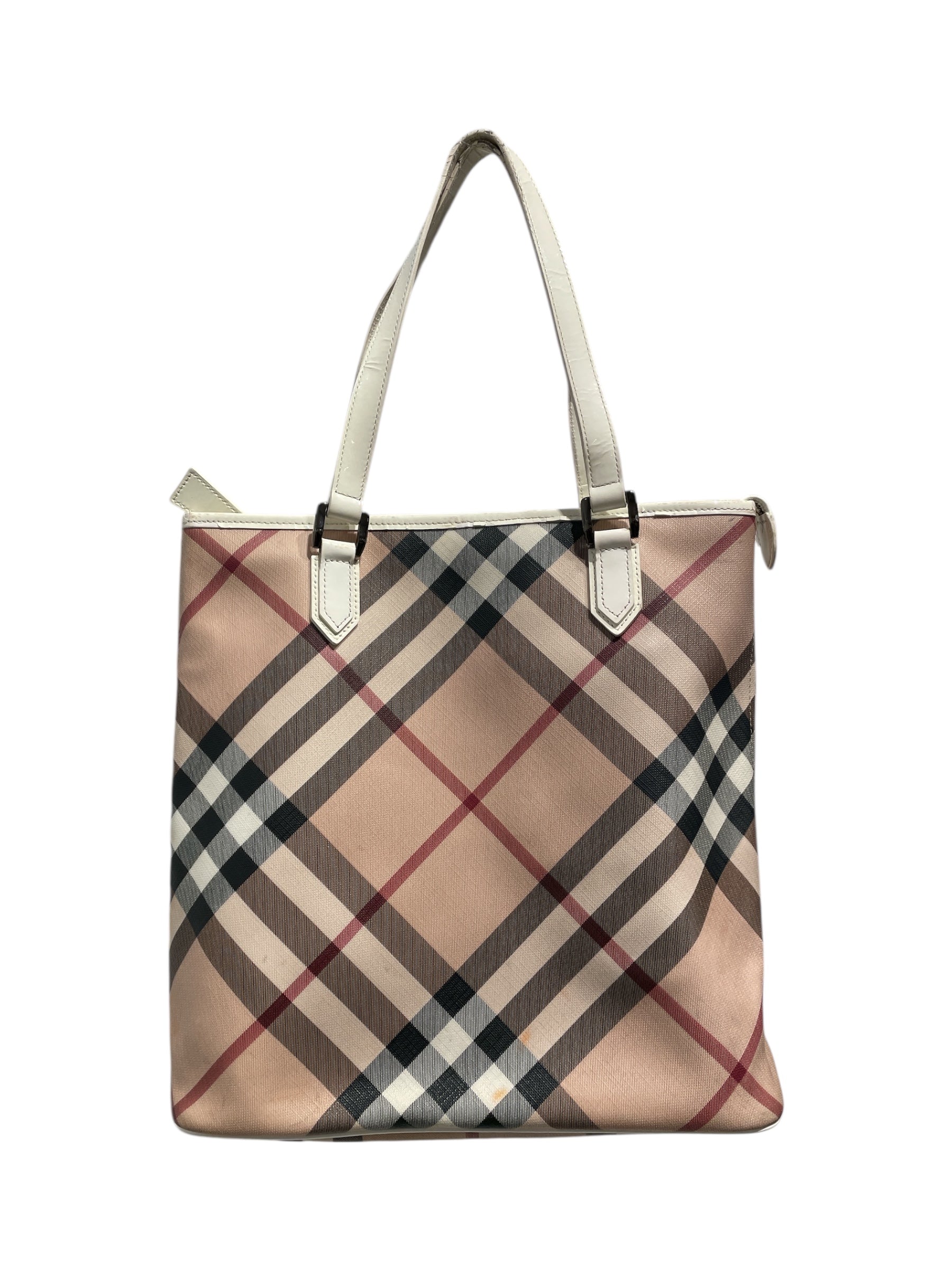 BURBERRY/Tote Bag/Hombre Check/BEG/Supernova Check Coated Tote view 2