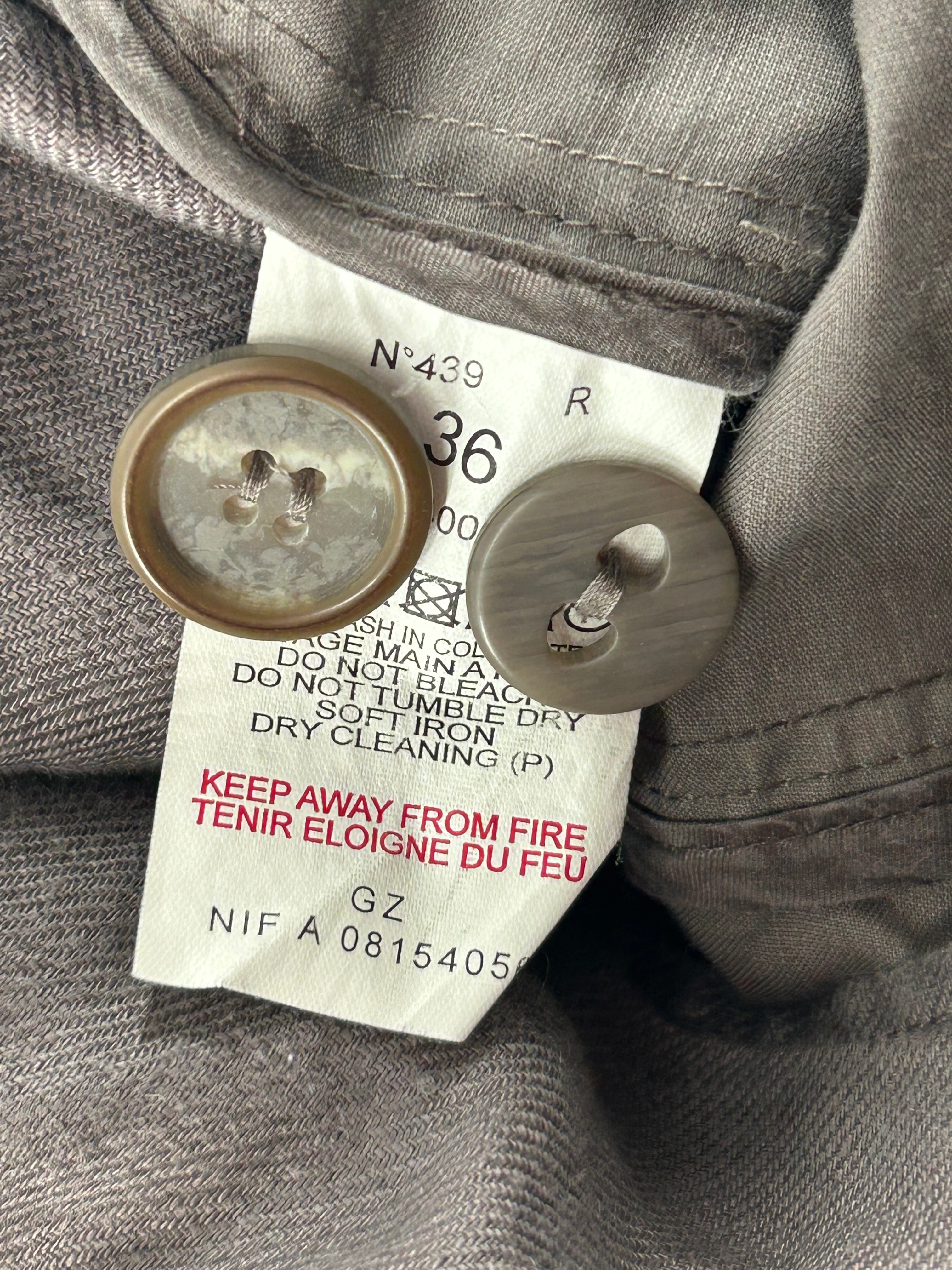 one step/Jacket/36/Cotton/GRY/buttons view 3
