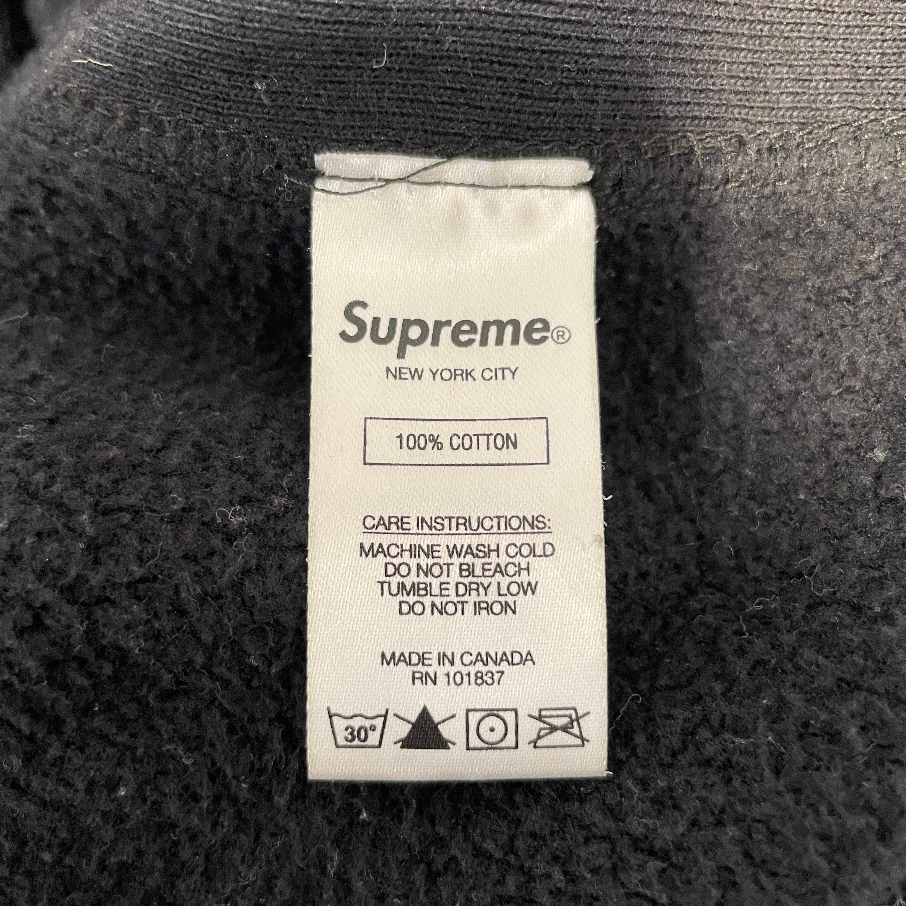 Supreme/Hoodie/XL/Graphic/Cotton/BLK/Chenille Hooded SS2019 view 4