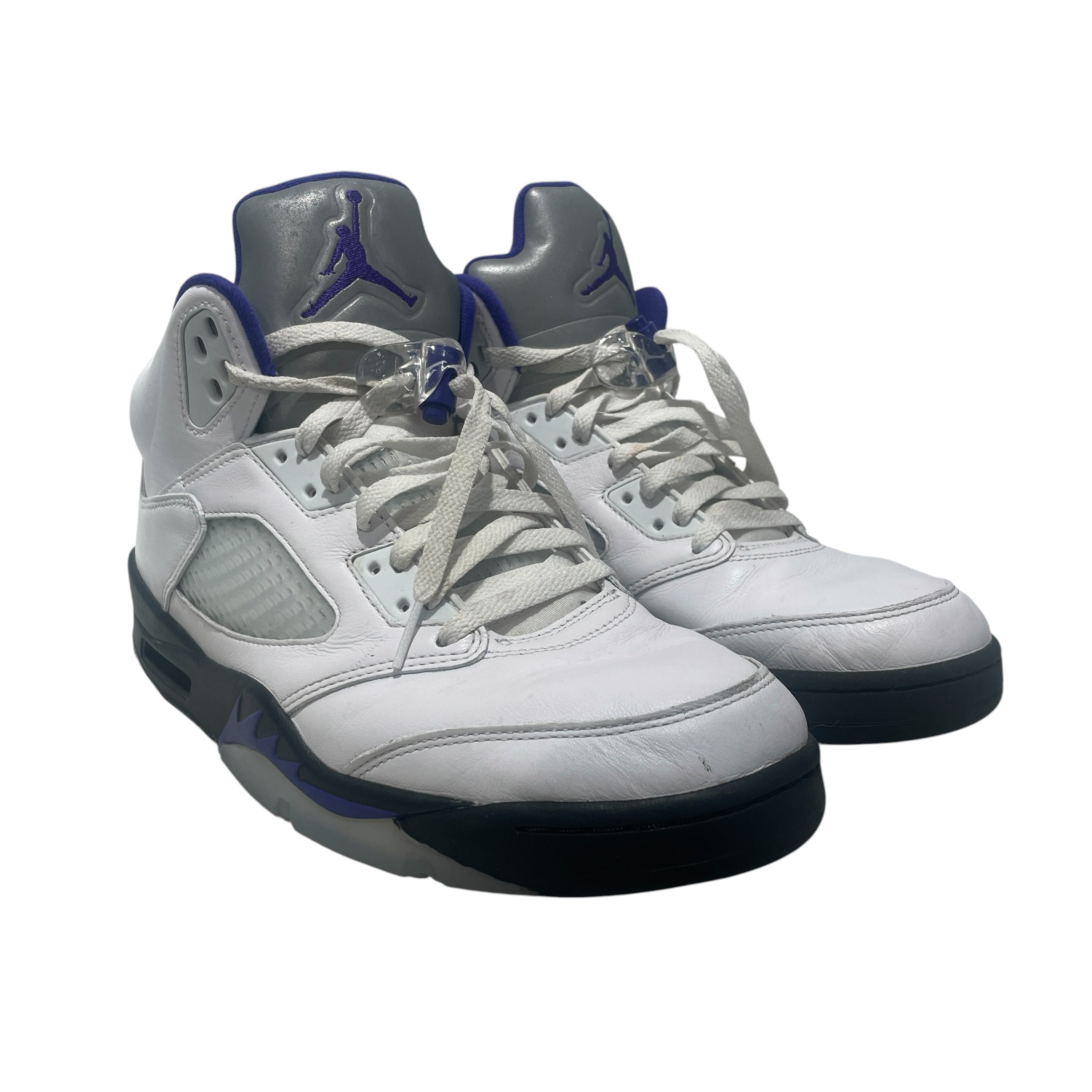 JORDAN BRAND/Hi-Sneakers/US 10.5/Cotton/WHT/RETRO 5 view 1