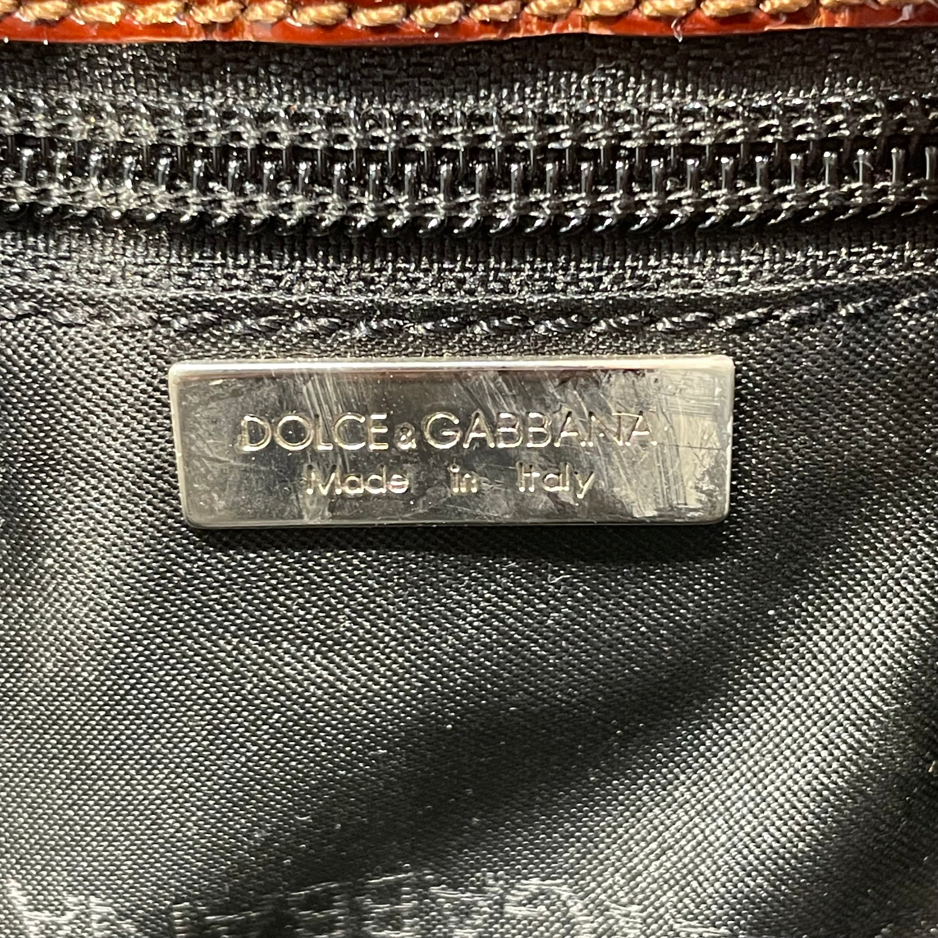DOLCE&GABBANA/Hand Bag/Denim/GRY/CROC BORDER view 6