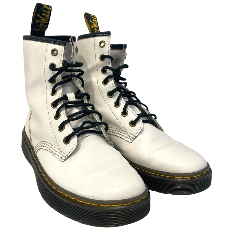 Dr.Martens/Lace Up Boots/US 7/Leather/WHT/Zavala