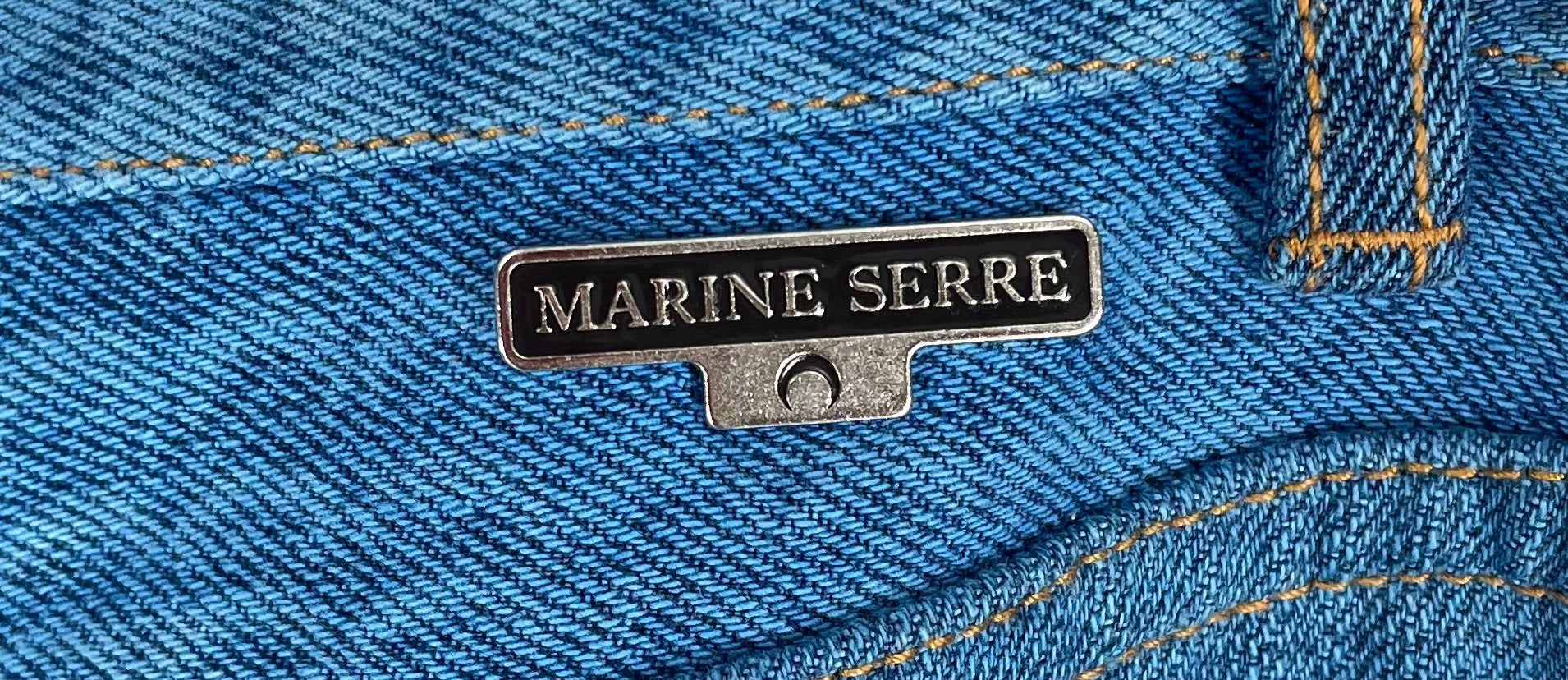MARINE SERRE/Pants/L/Cotton/BLU/All Over Print/ view 6