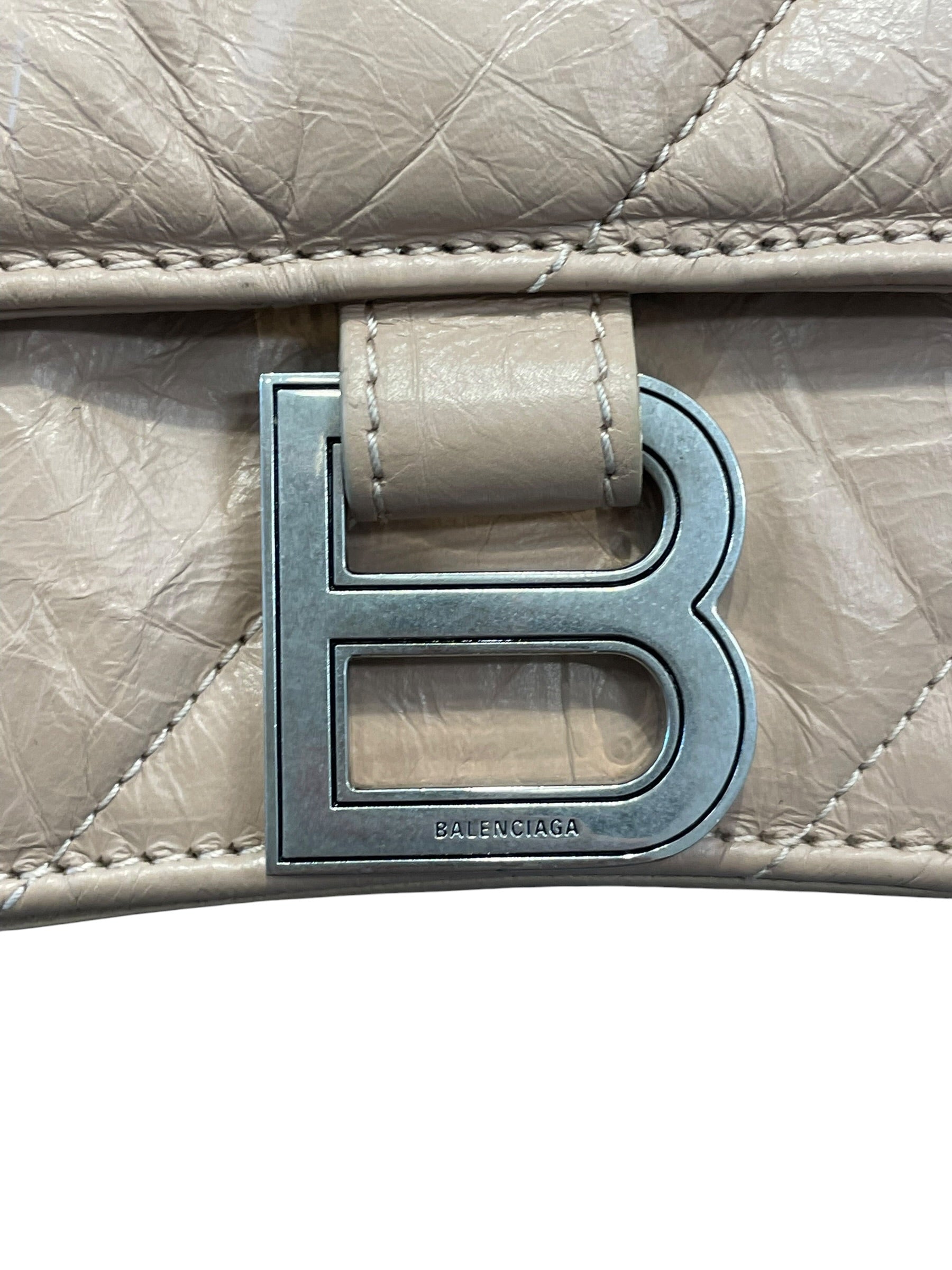 BALENCIAGA/Cross Body Bag/BEG/crushed calfskin view 5