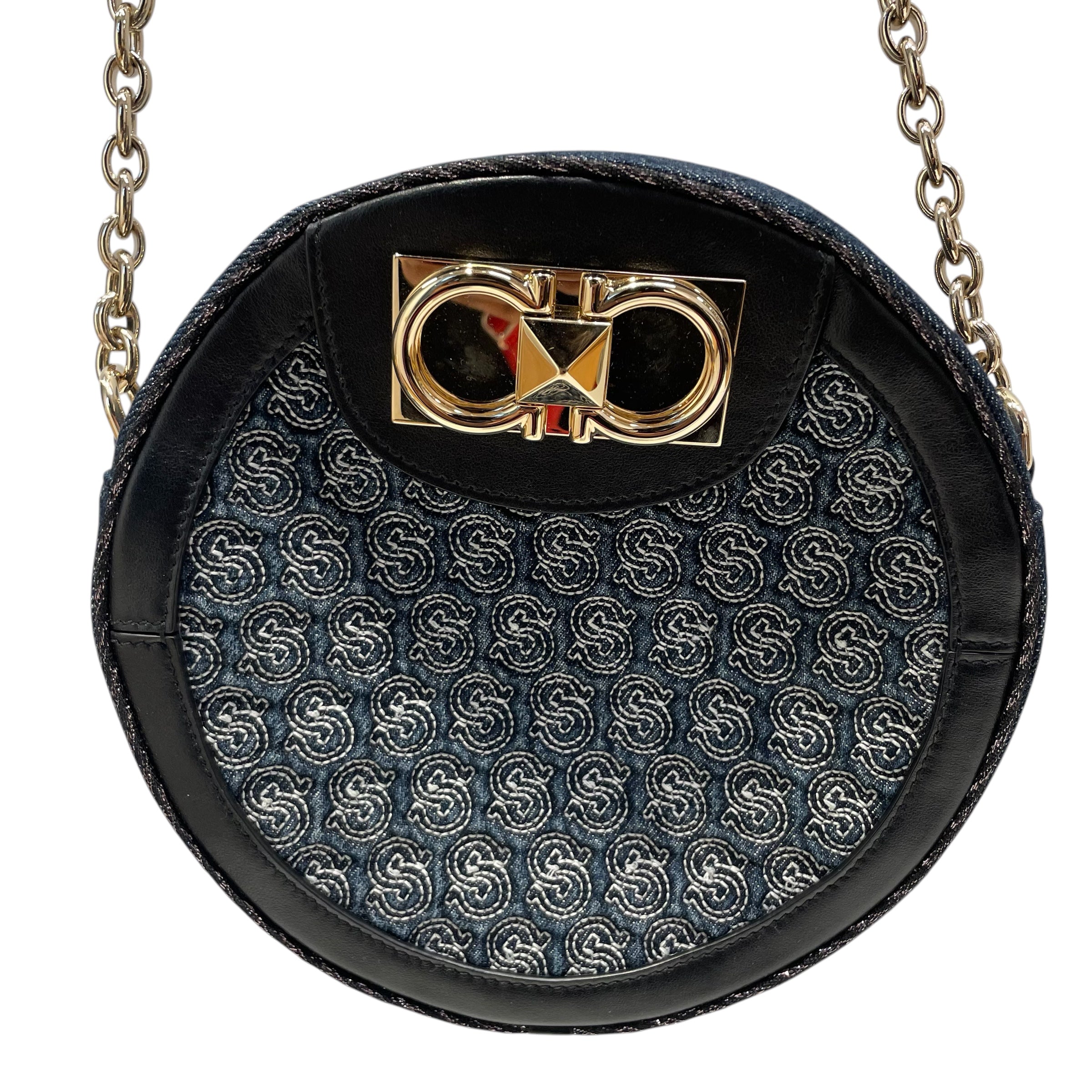 Salvatore Ferragamo/Cross Body Bag/Monogram/IDG/gld hard/leather shoulder bag/ view 3