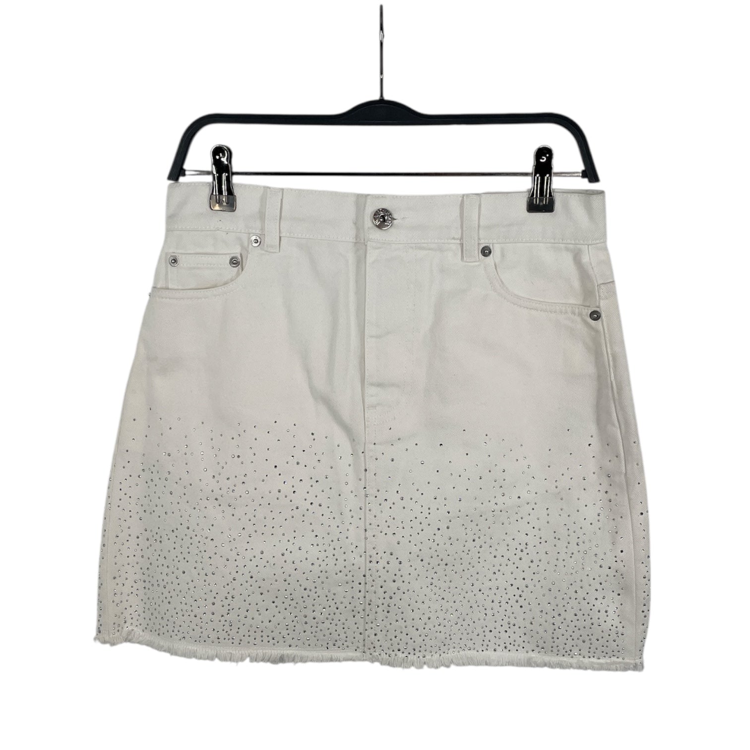 JW ANDERSON(J.W.ANDERSON)/Bottoms/4/Cotton/WHT/CRYSTAL-EMBELLISHED view 1